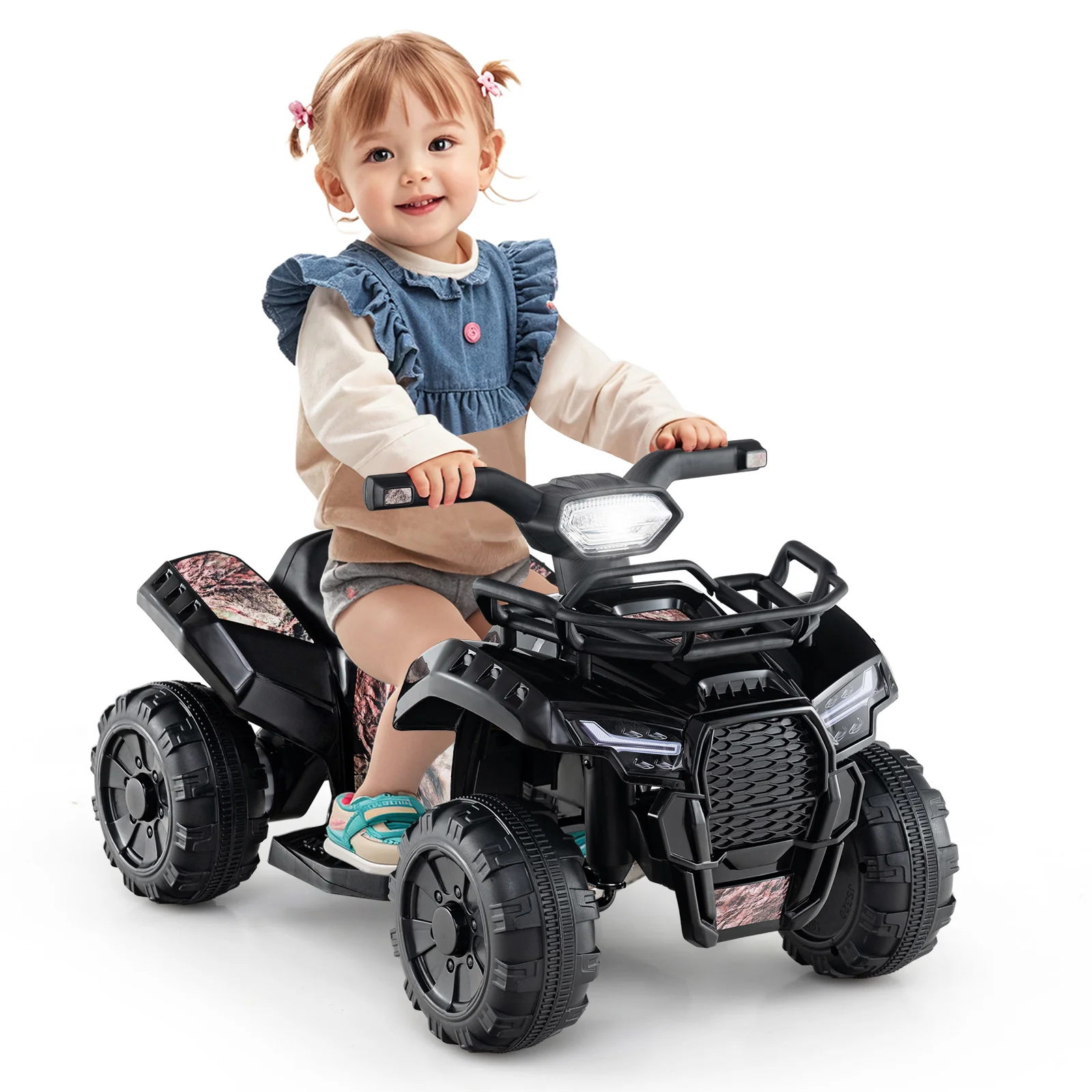 6V Kids ATV Quad Electric Ride On Car with LED Light and MP3 - Image 36