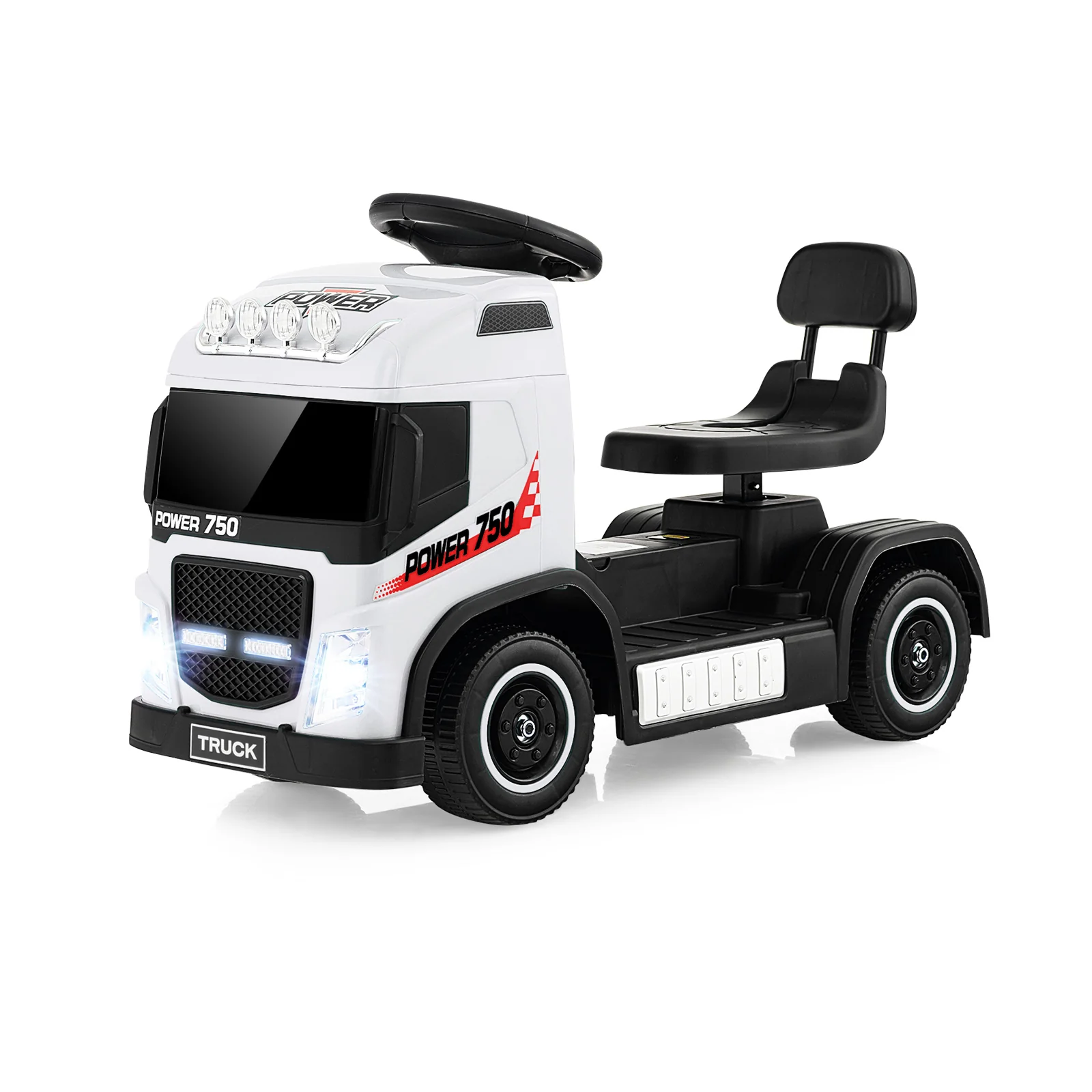 6V Kids Electric Ride-on Truck with Height Adjustable Seat - Image 3