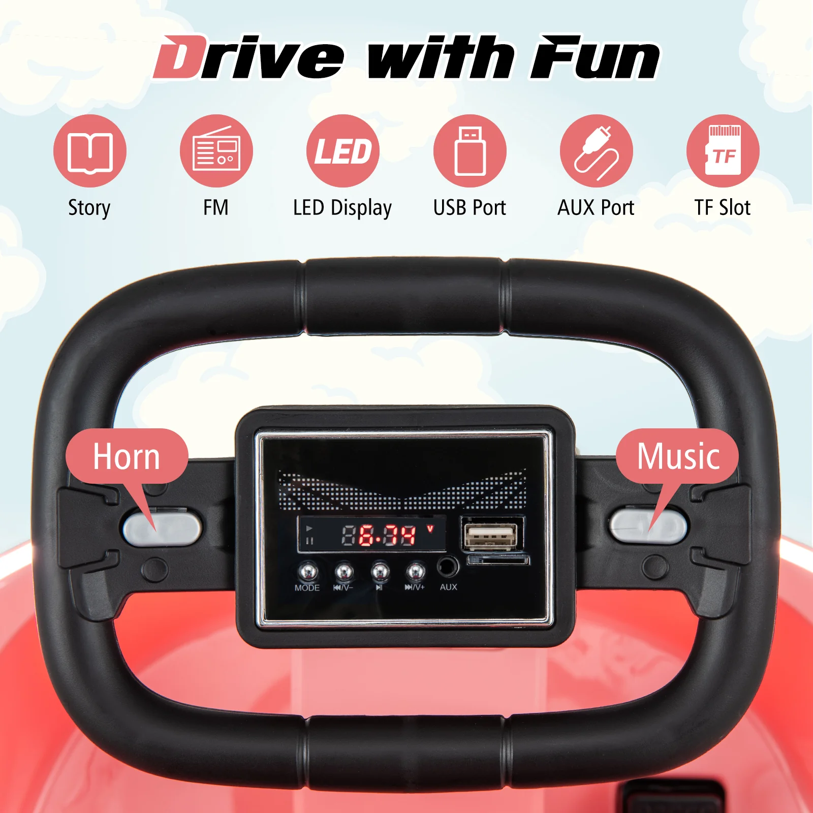 6V kids Ride-on Bumper Car with 360Â° Spinning and Dual Motors - Image 14