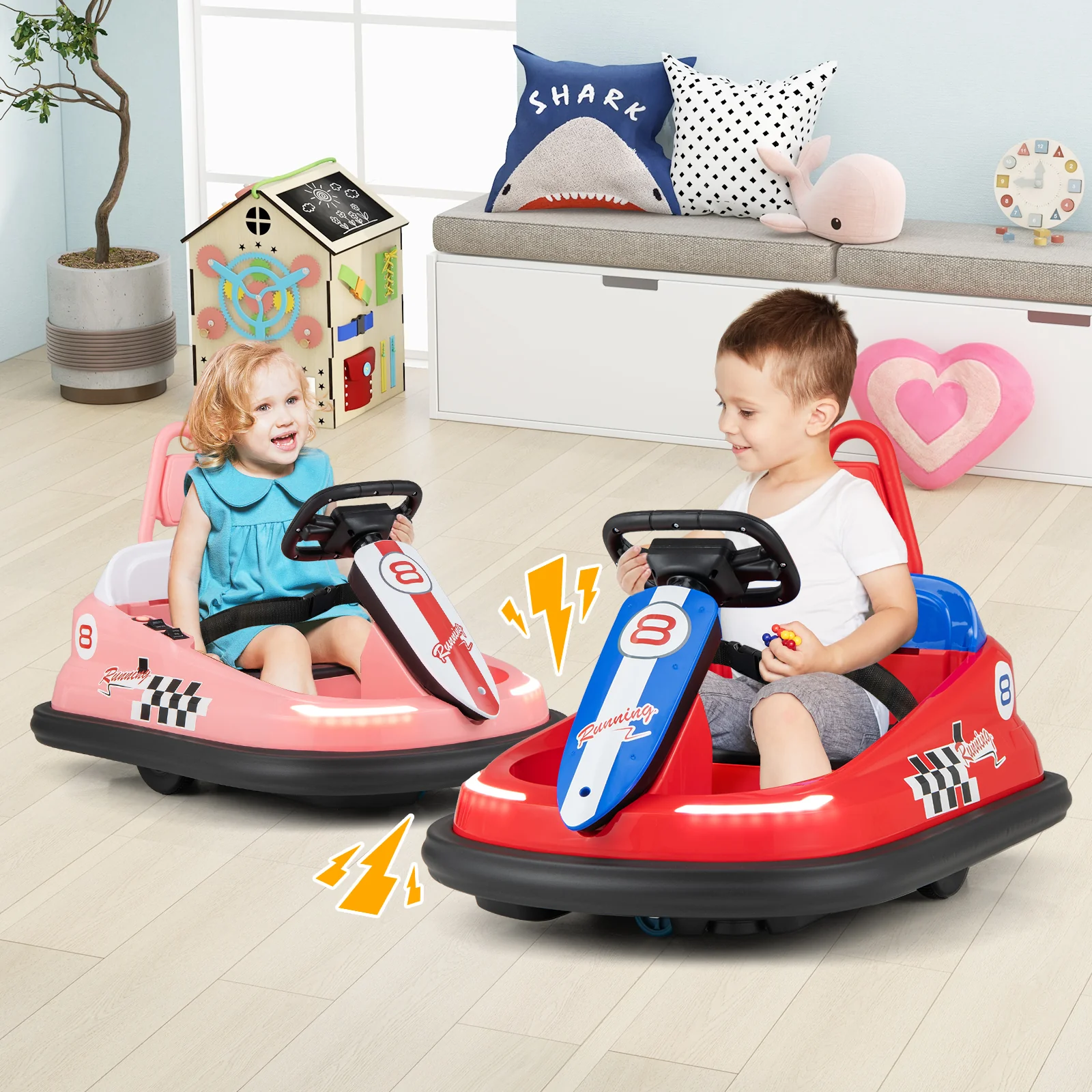 6V kids Ride-on Bumper Car with 360Â° Spinning and Dual Motors - Image 9