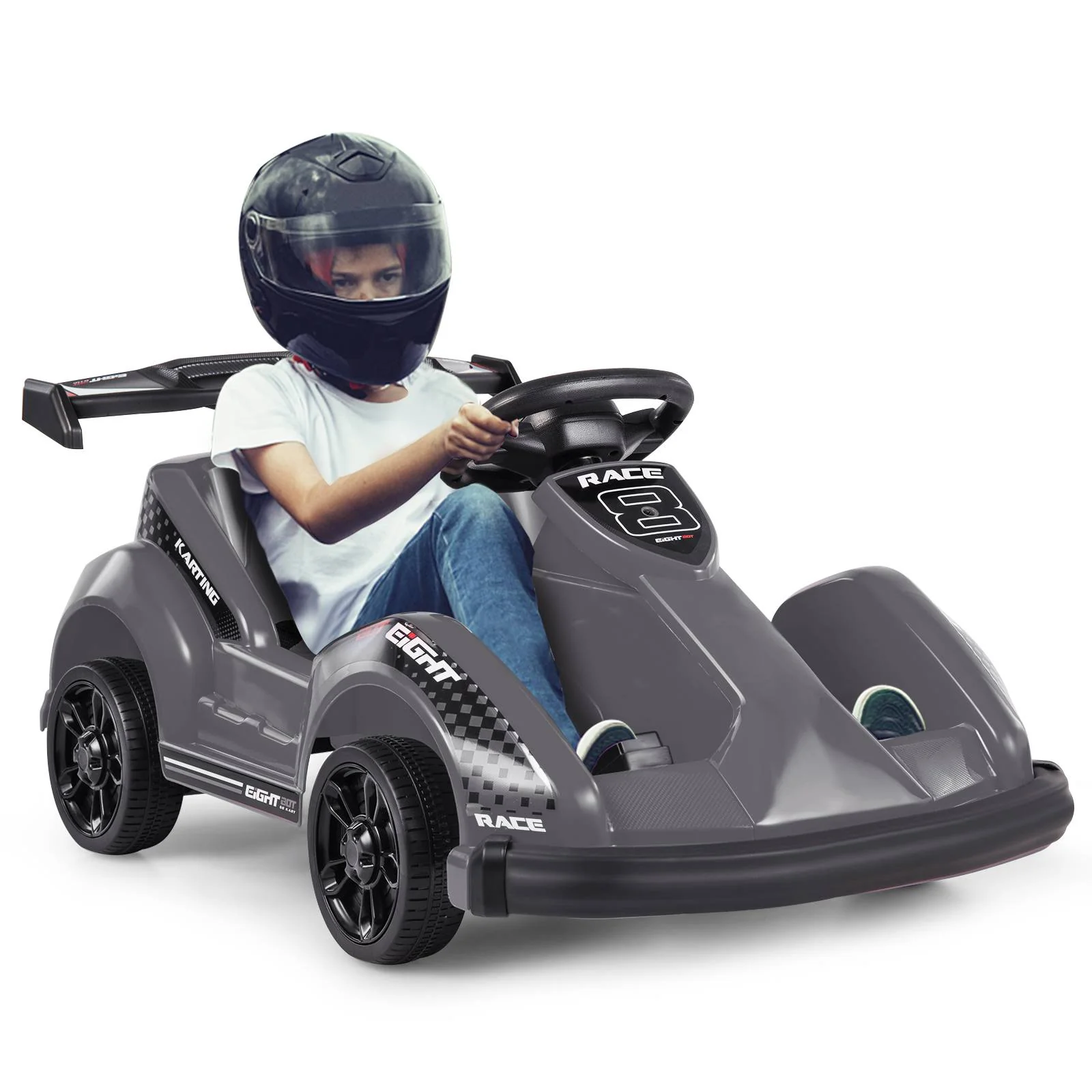 6V Kids Ride On Go Cart with Remote Control and Safety Belt - Image 10