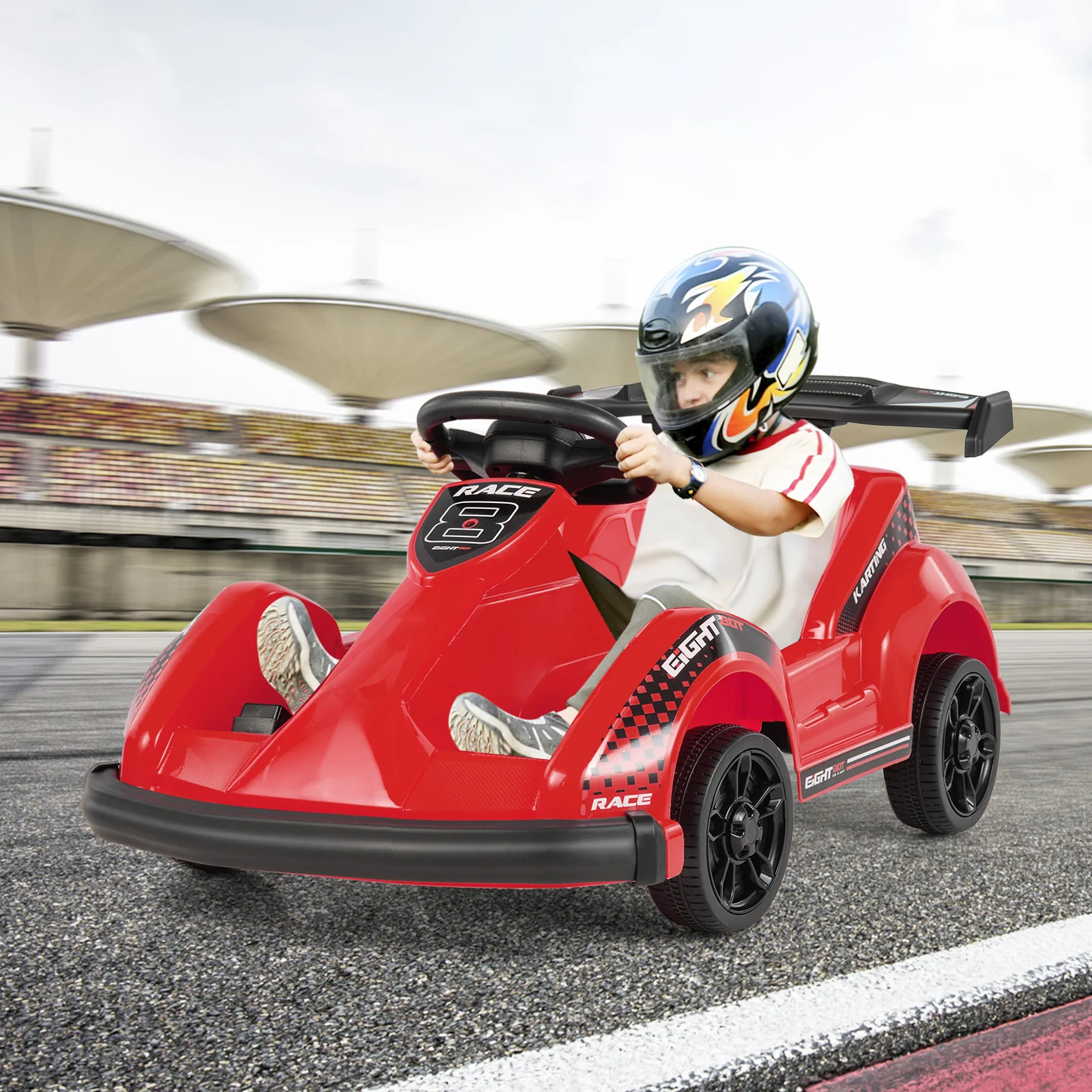 6V Kids Ride On Go Cart with Remote Control and Safety Belt - Image 17
