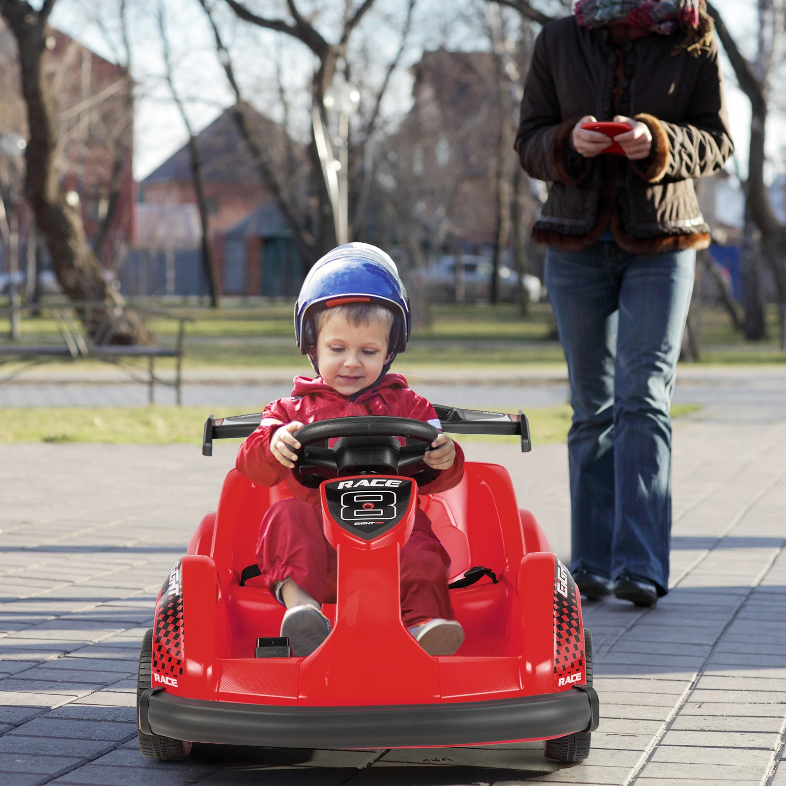 6V Kids Ride On Go Cart with Remote Control and Safety Belt - Image 18