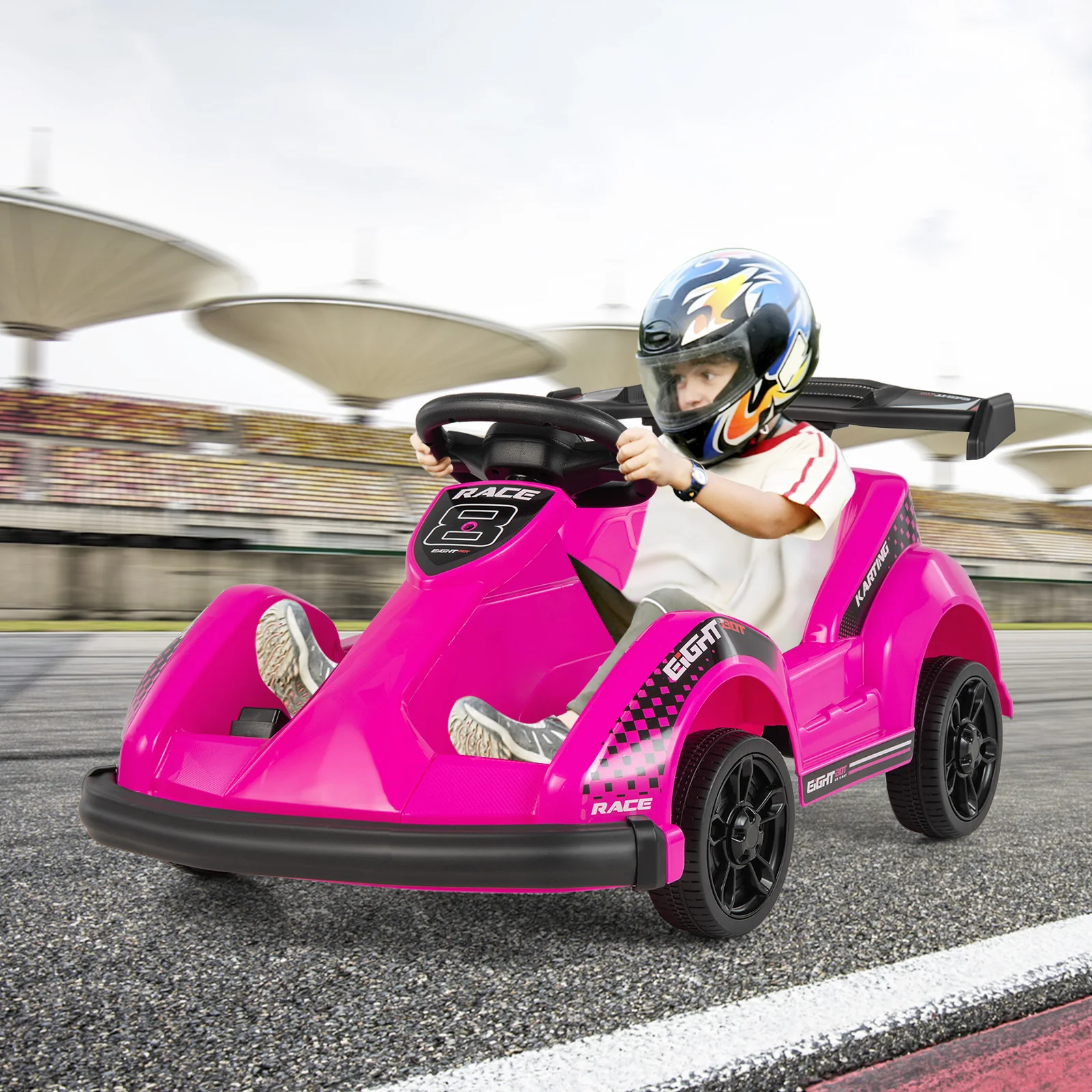 6V Kids Ride On Go Cart with Remote Control and Safety Belt - Image 6