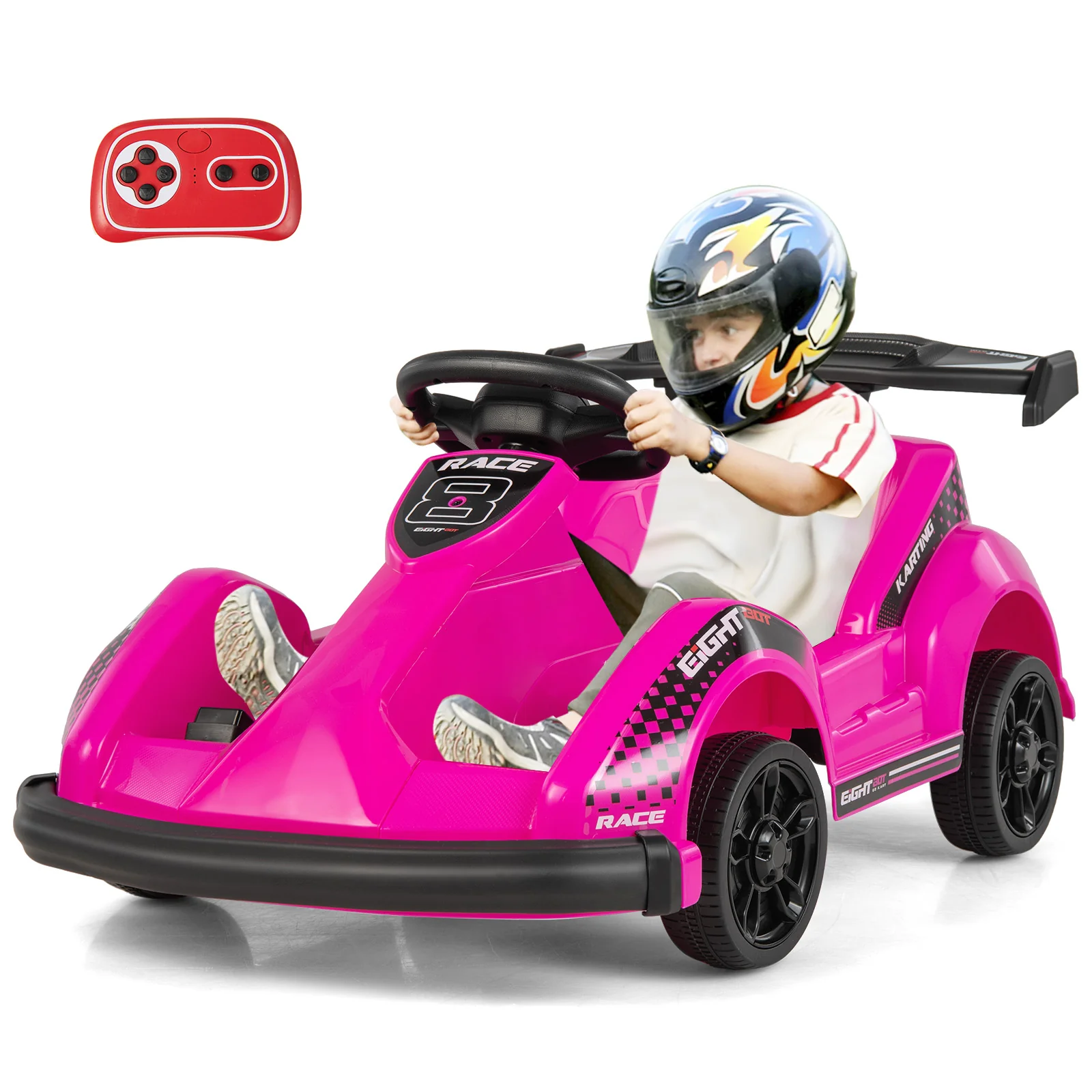 6V Kids Ride On Go Cart with Remote Control and Safety Belt - Image 7