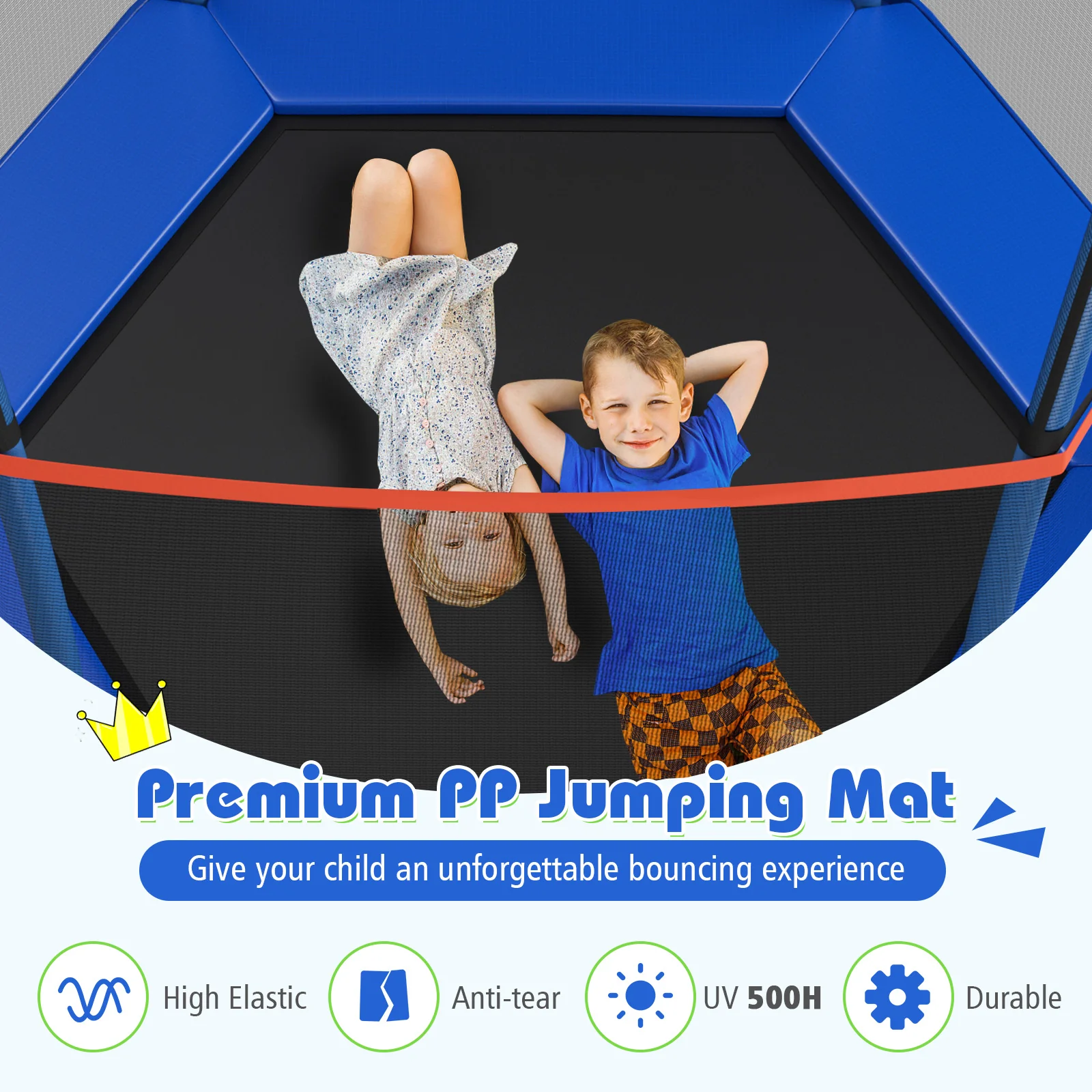 7 Feet Kids Recreational Bounce Jumper Trampoline - Image 12
