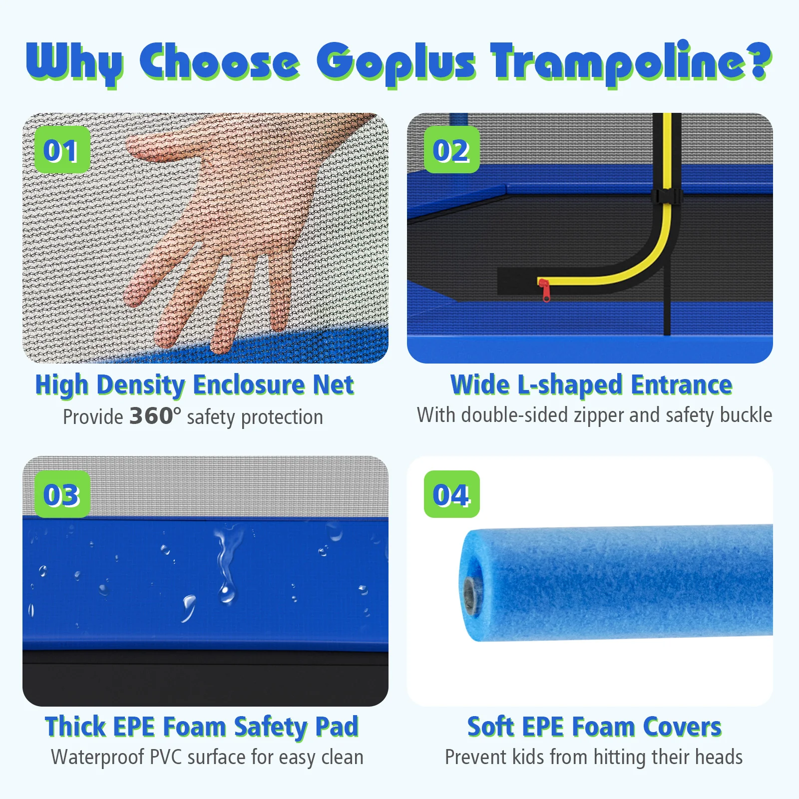 7 Feet Kids Recreational Bounce Jumper Trampoline - Image 16
