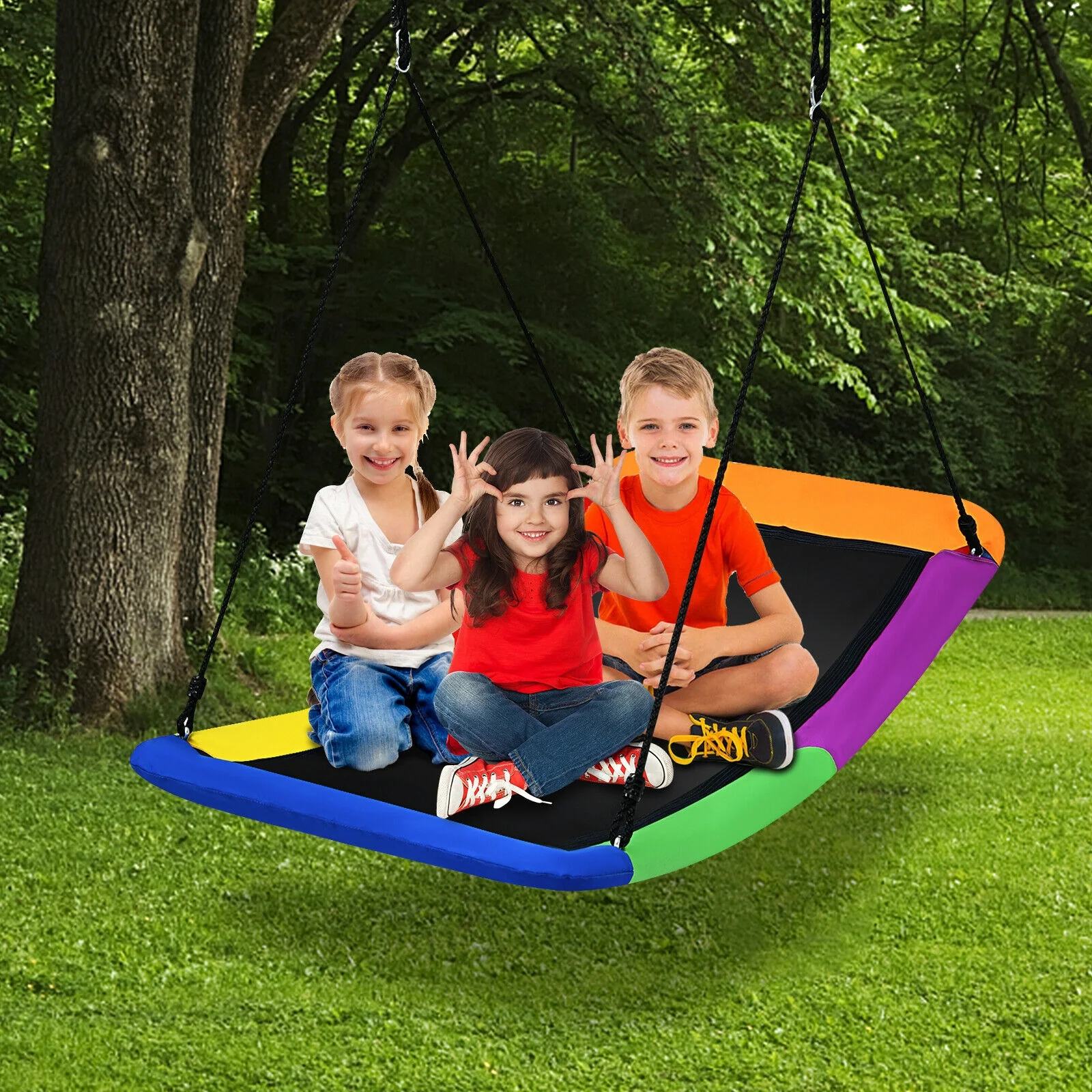 700lb Giant 60 Inch Platform Tree Swing for Kids and Adults