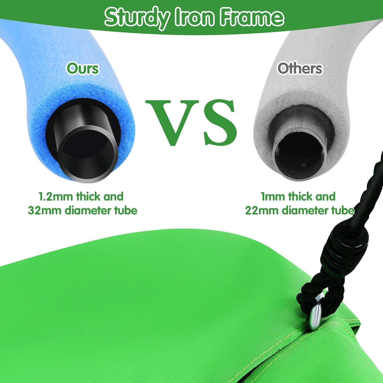 700lb Giant 60 Inch Platform Tree Swing for Kids and Adults - Image 16
