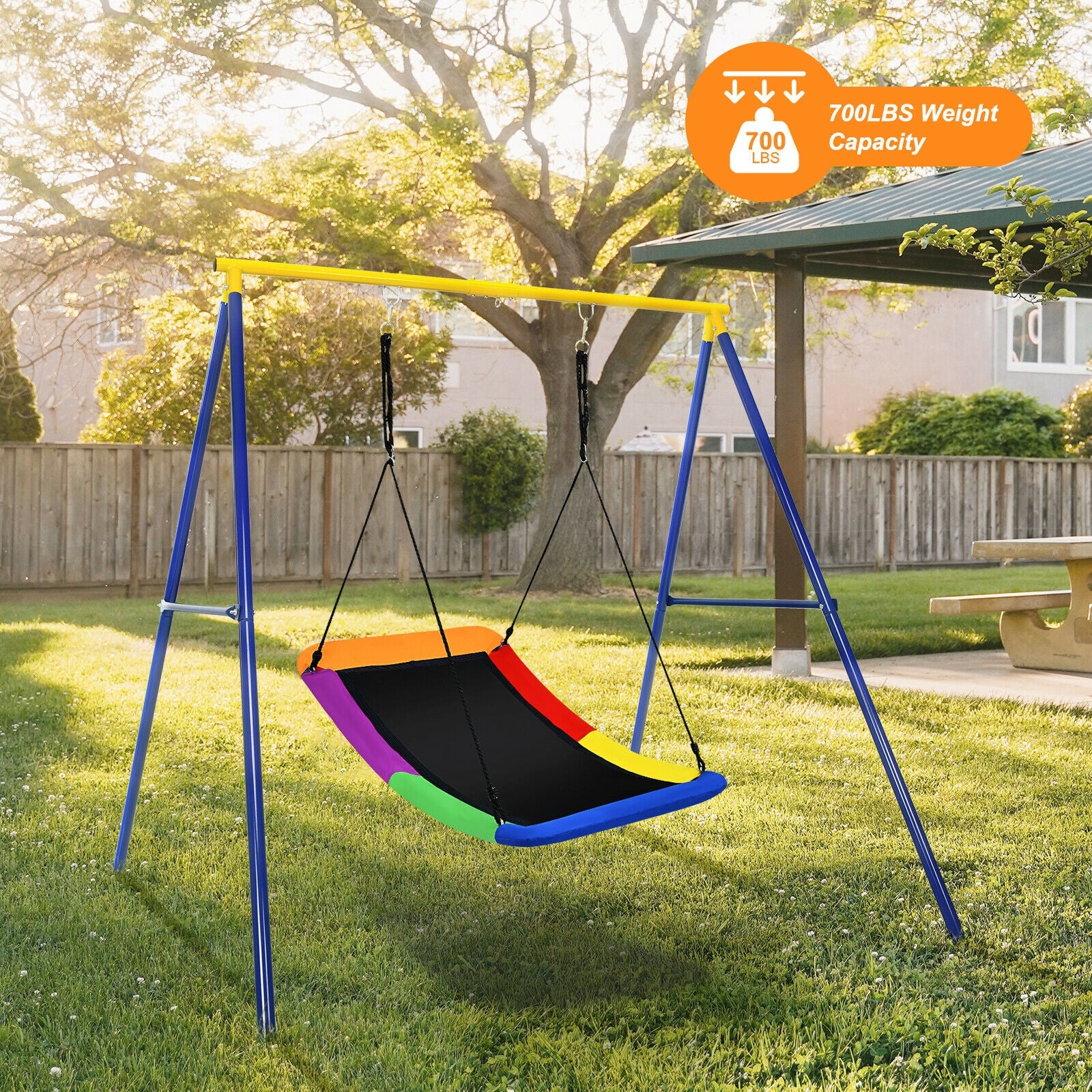 700lb Giant 60 Inch Platform Tree Swing for Kids and Adults - Image 7
