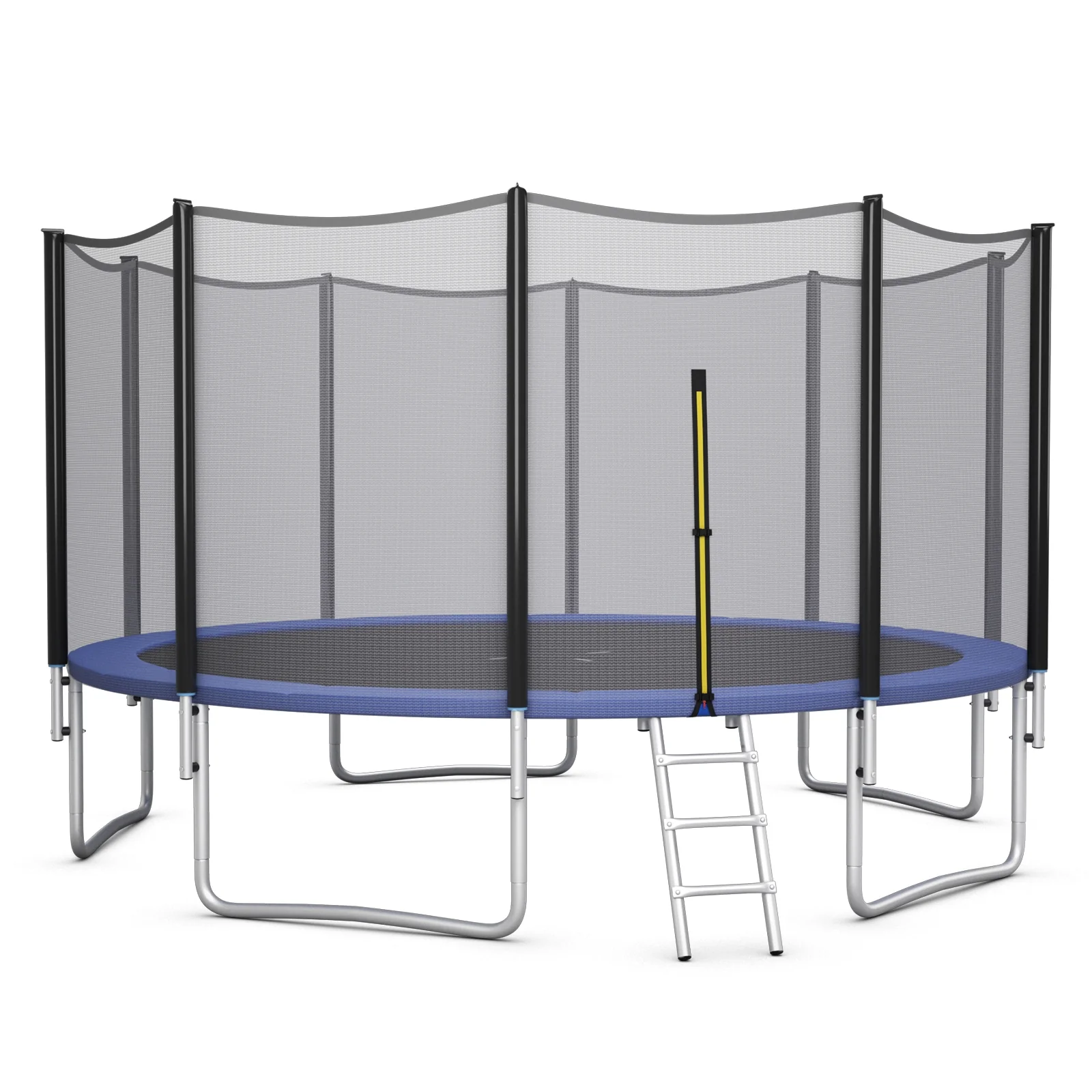 8/10/12/14/15/16 Feet Outdoor Trampoline Bounce Combo with Safety Closure Net Ladder - Image 10