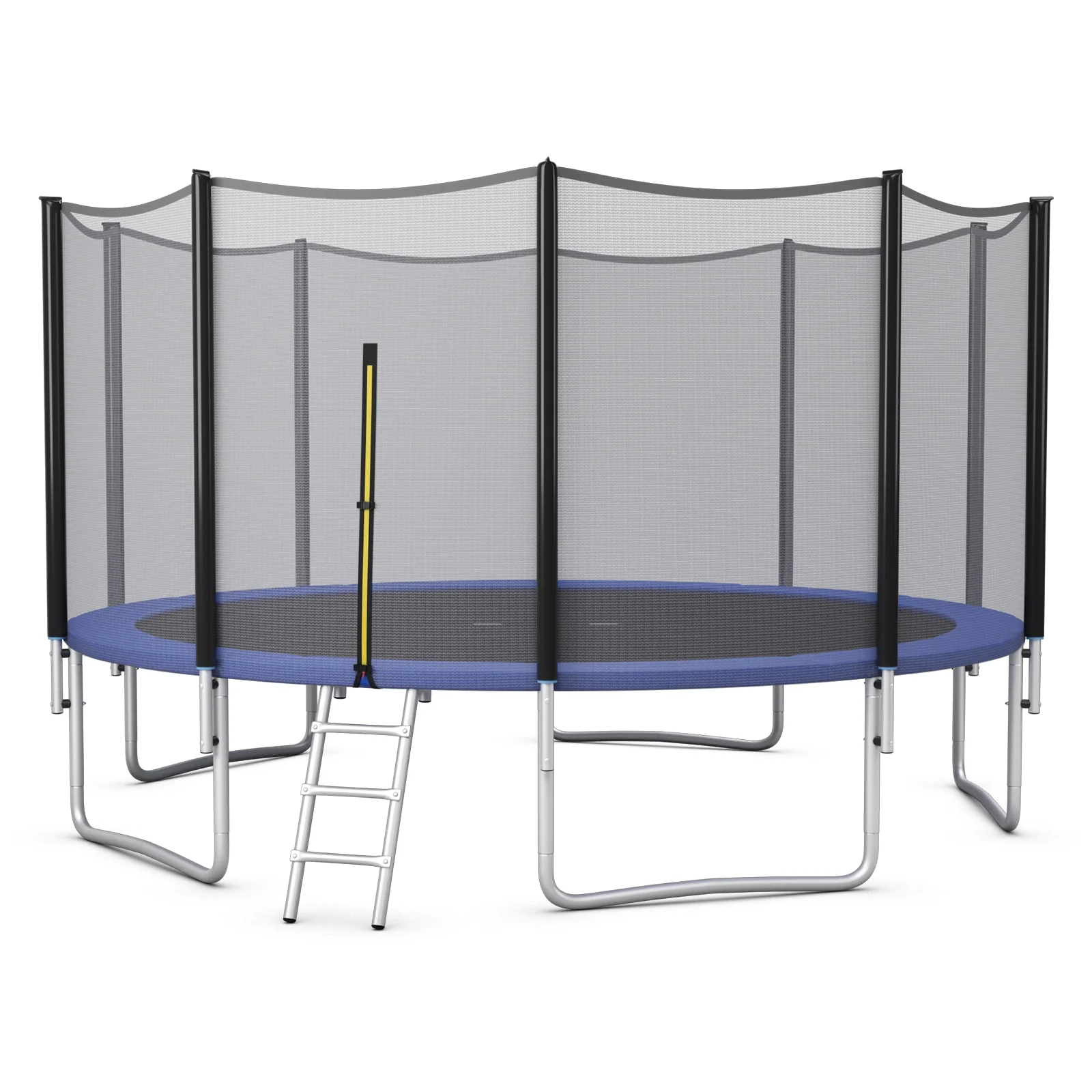 8/10/12/14/15/16 Feet Outdoor Trampoline Bounce Combo with Safety Closure Net Ladder - Image 16