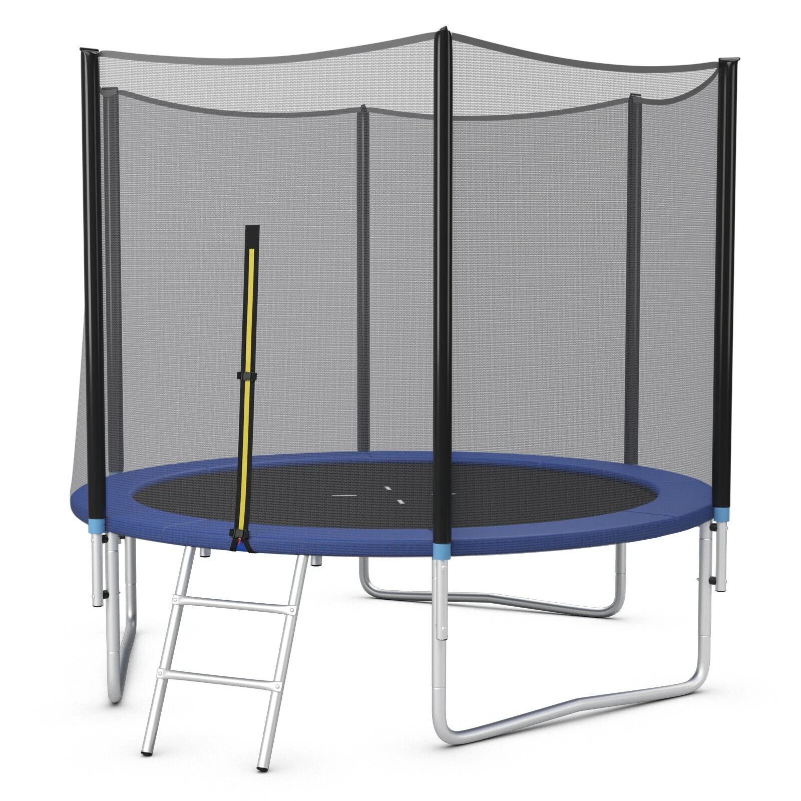 8/10/12/14/15/16 Feet Outdoor Trampoline Bounce Combo with Safety Closure Net Ladder - Image 22