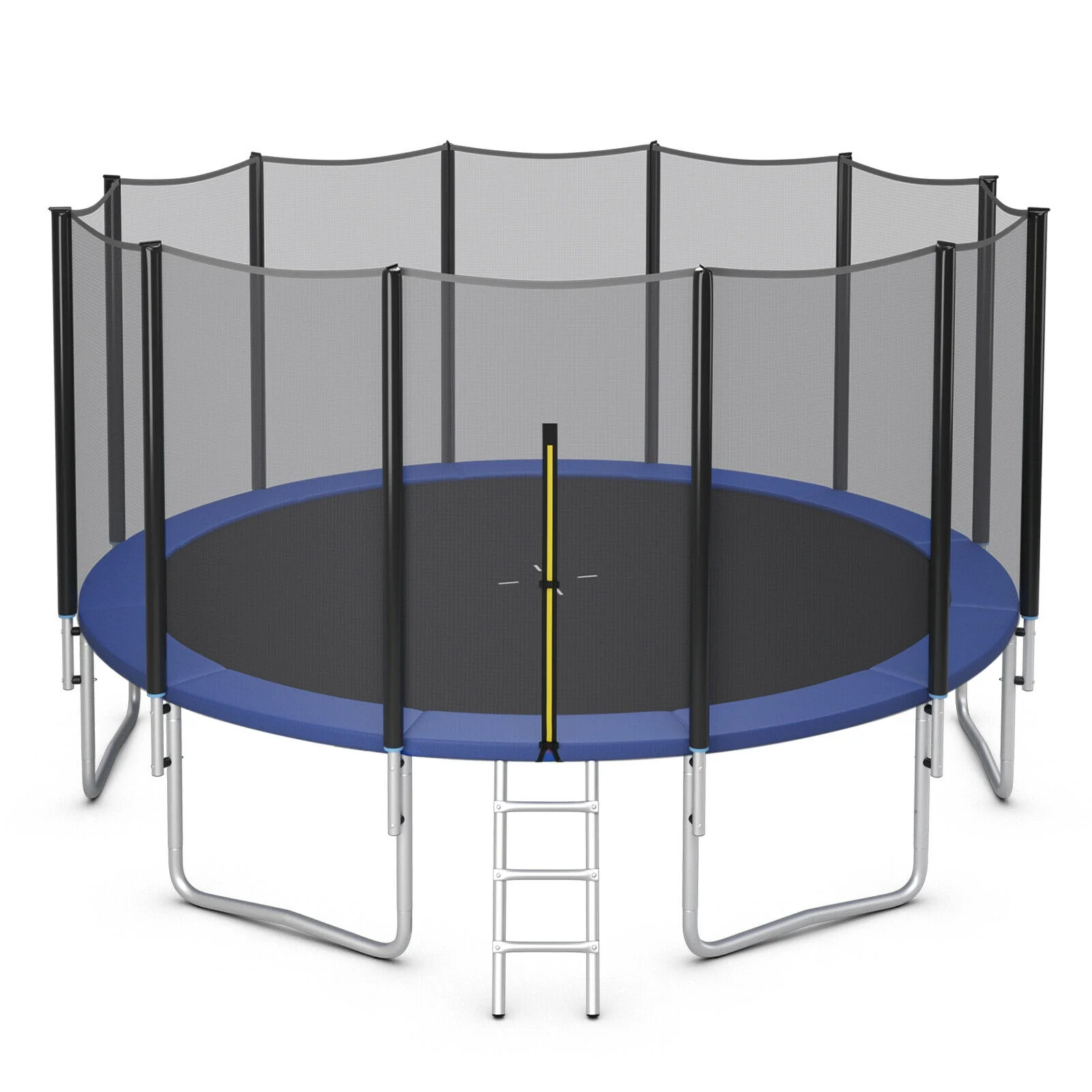 8/10/12/14/15/16 Feet Outdoor Trampoline Bounce Combo with Safety Closure Net Ladder - Image 29