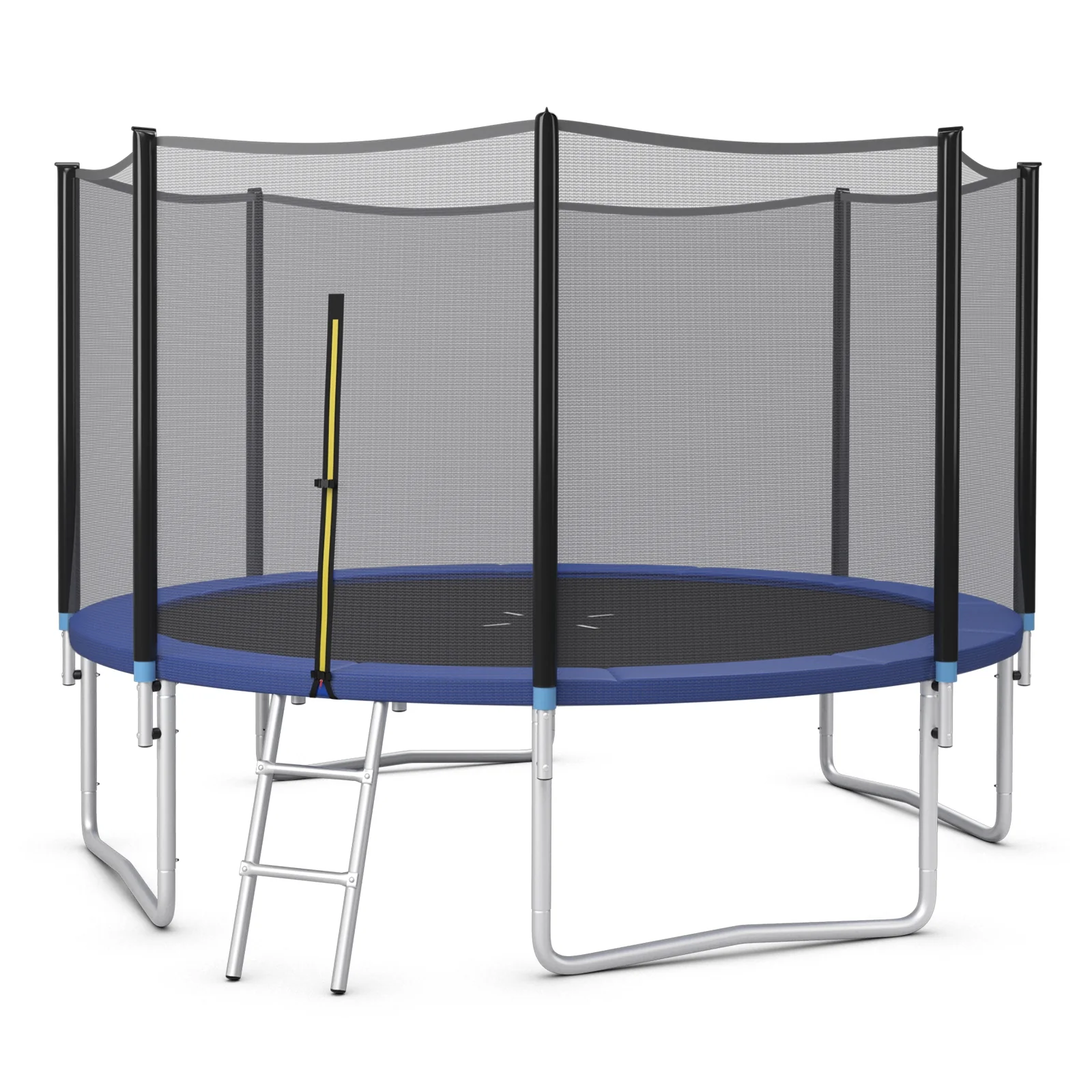 8/10/12/14/15/16 Feet Outdoor Trampoline Bounce Combo with Safety Closure Net Ladder - Image 48