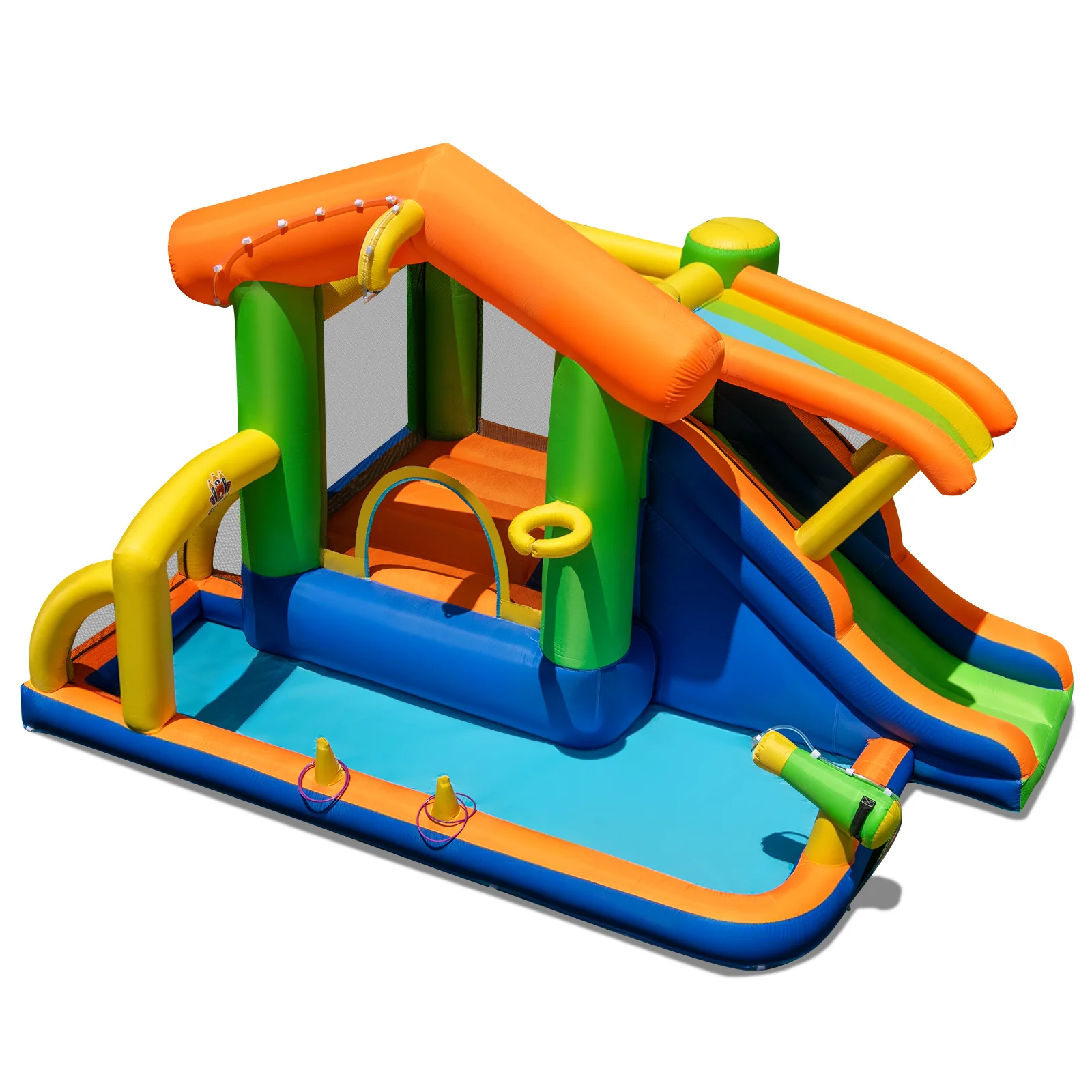 8-in-1 Inflatable Bounce House Water Park without Blower - Image 2