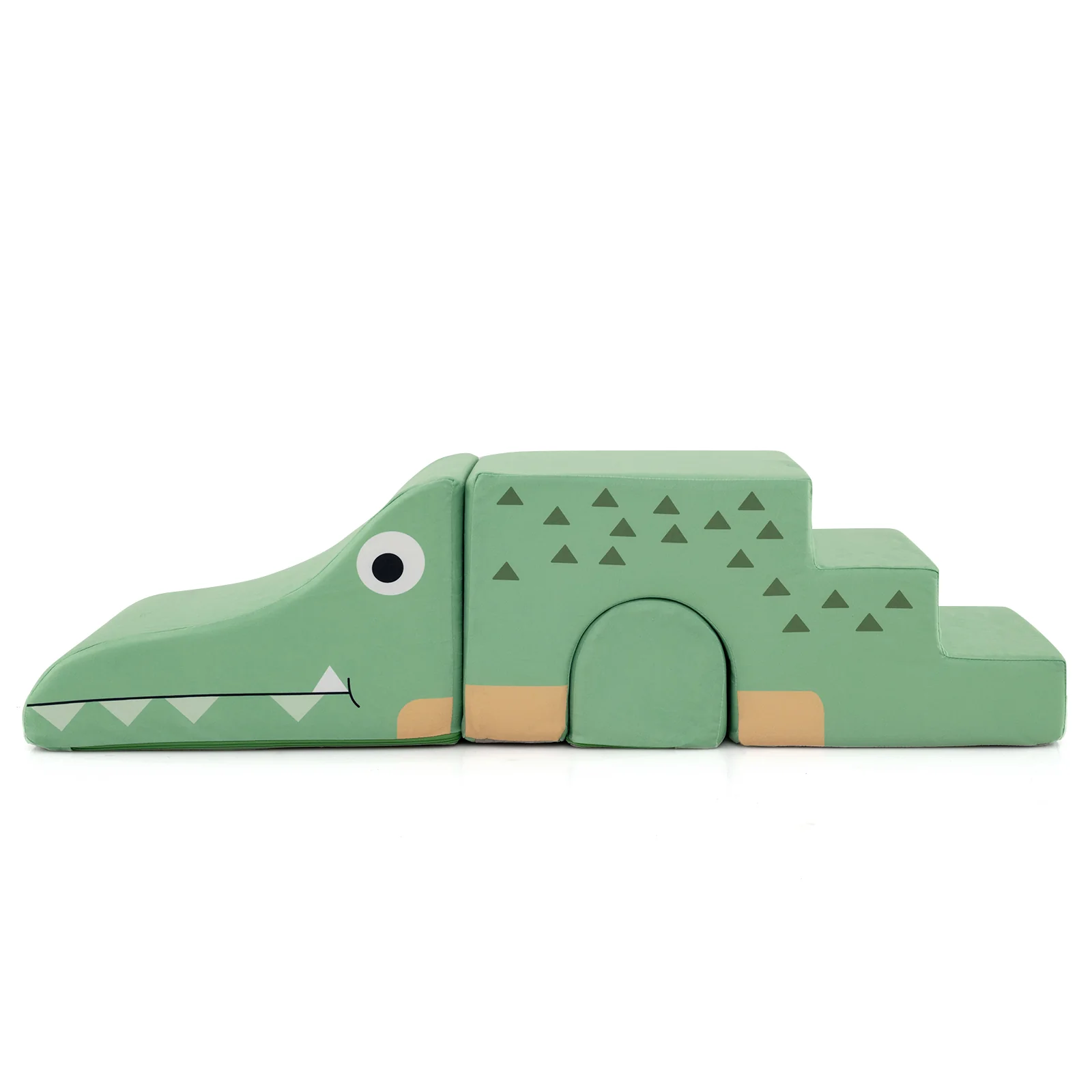 Convertible Kids Play Couch Sofa with Removable Velvet Covers - Image 2