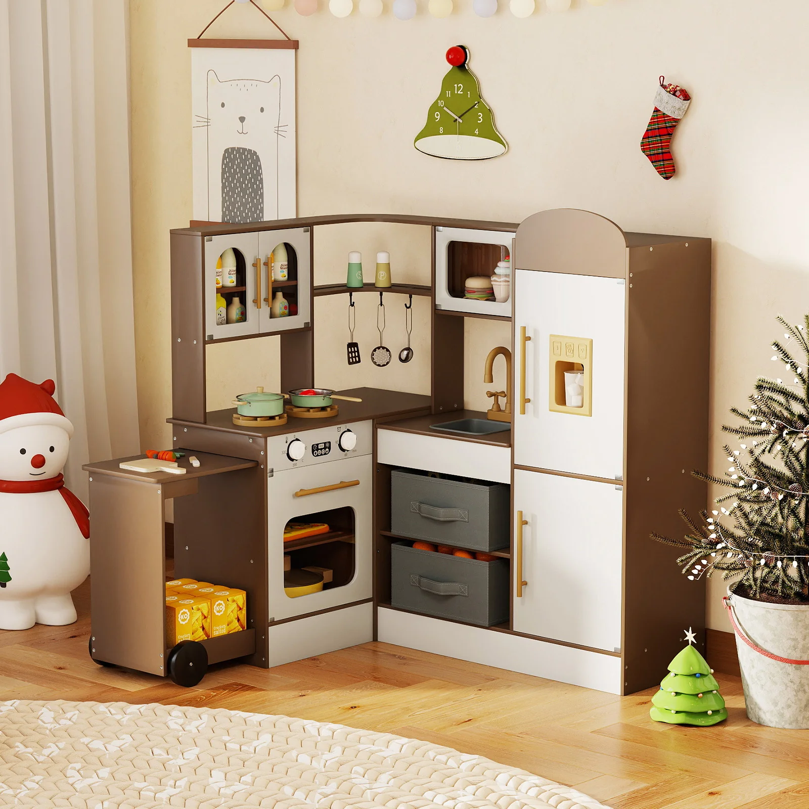 Corner Kitchen with Lights and Sounds for Kids Ages 3+ - Image 18
