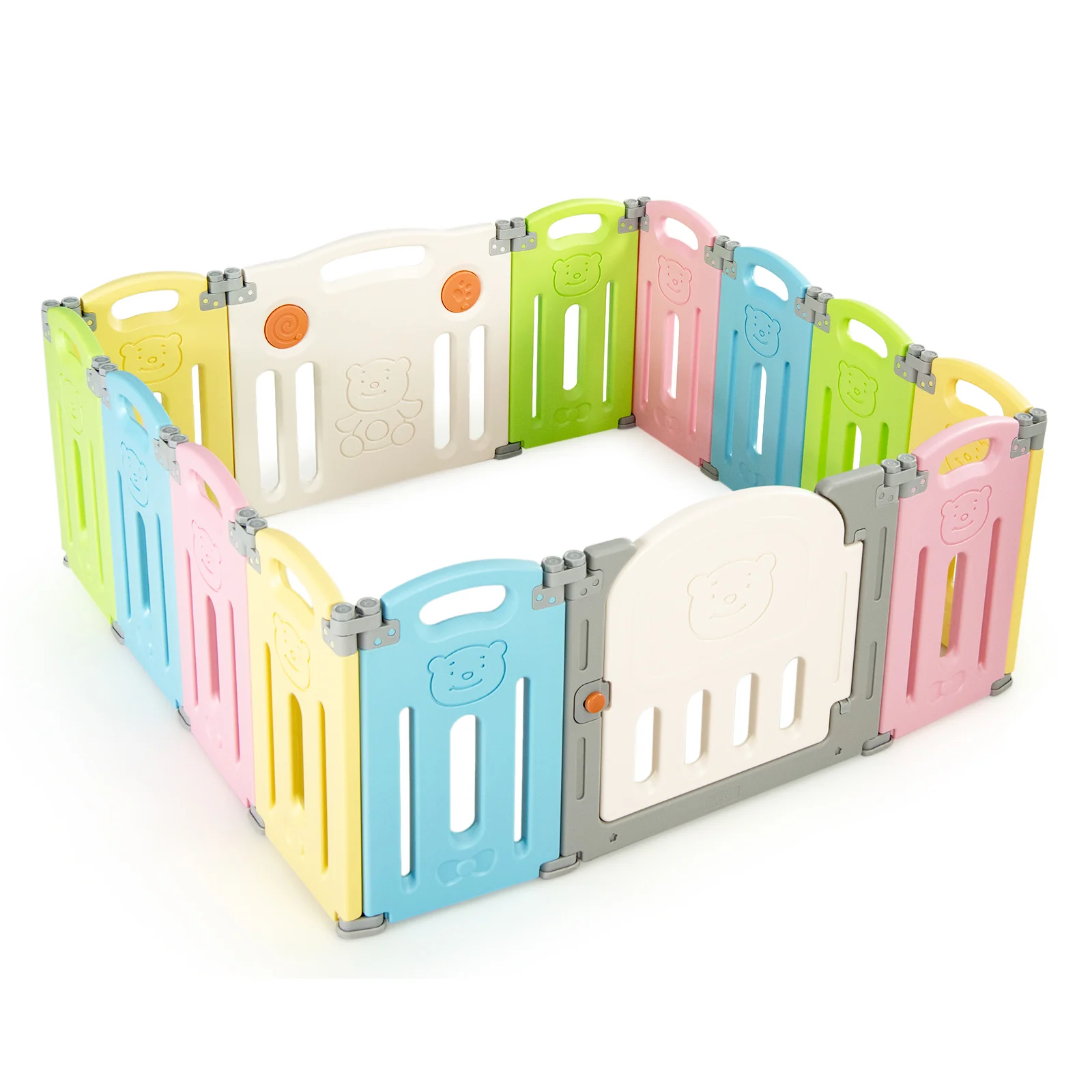 Foldable Baby Playpen 14 Panel Activity Center Safety Play Yard - Image 11