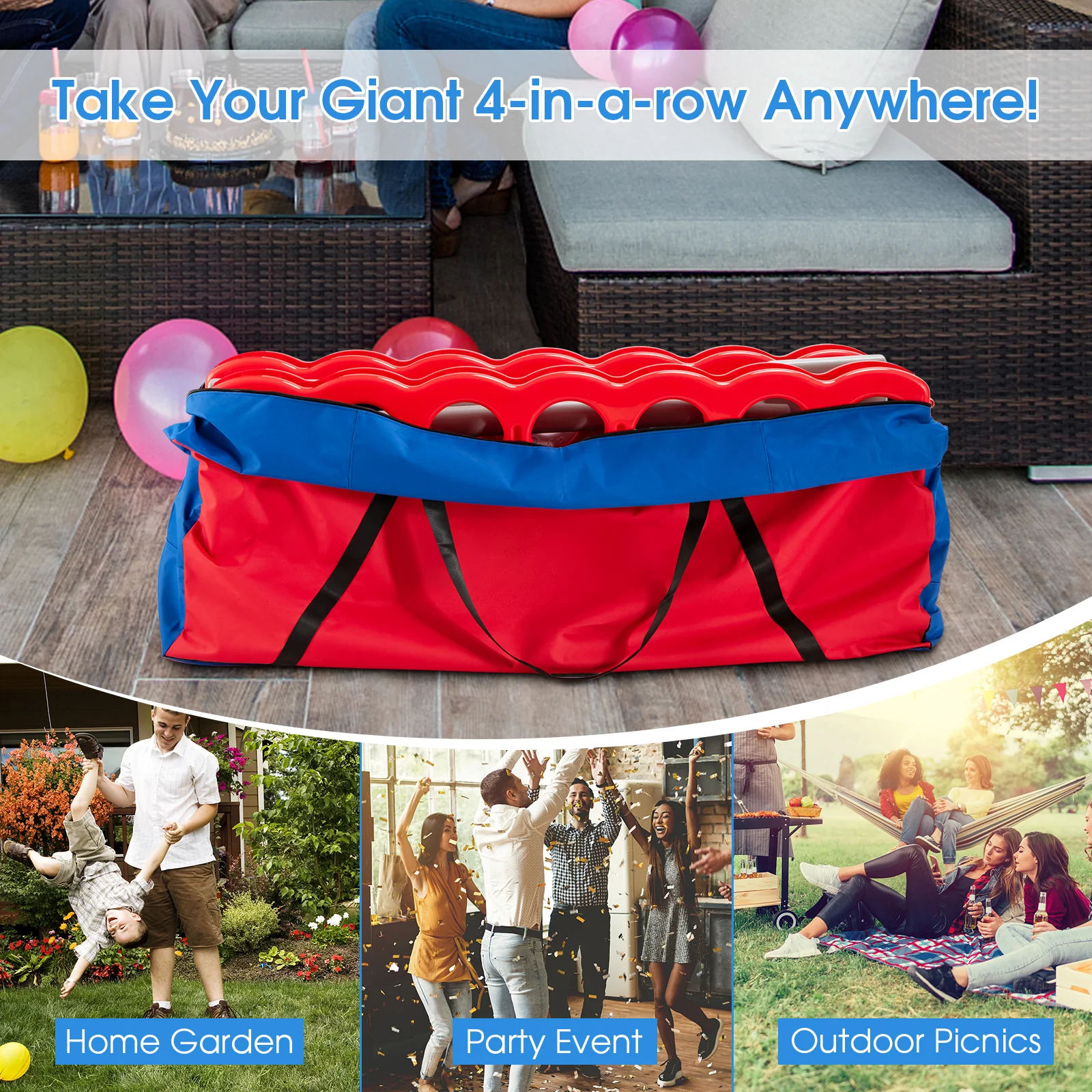 Giant 4 in A Row Storage Carrying Bag for Jumbo 4-to-Score Game Set Only Bag - Image 6