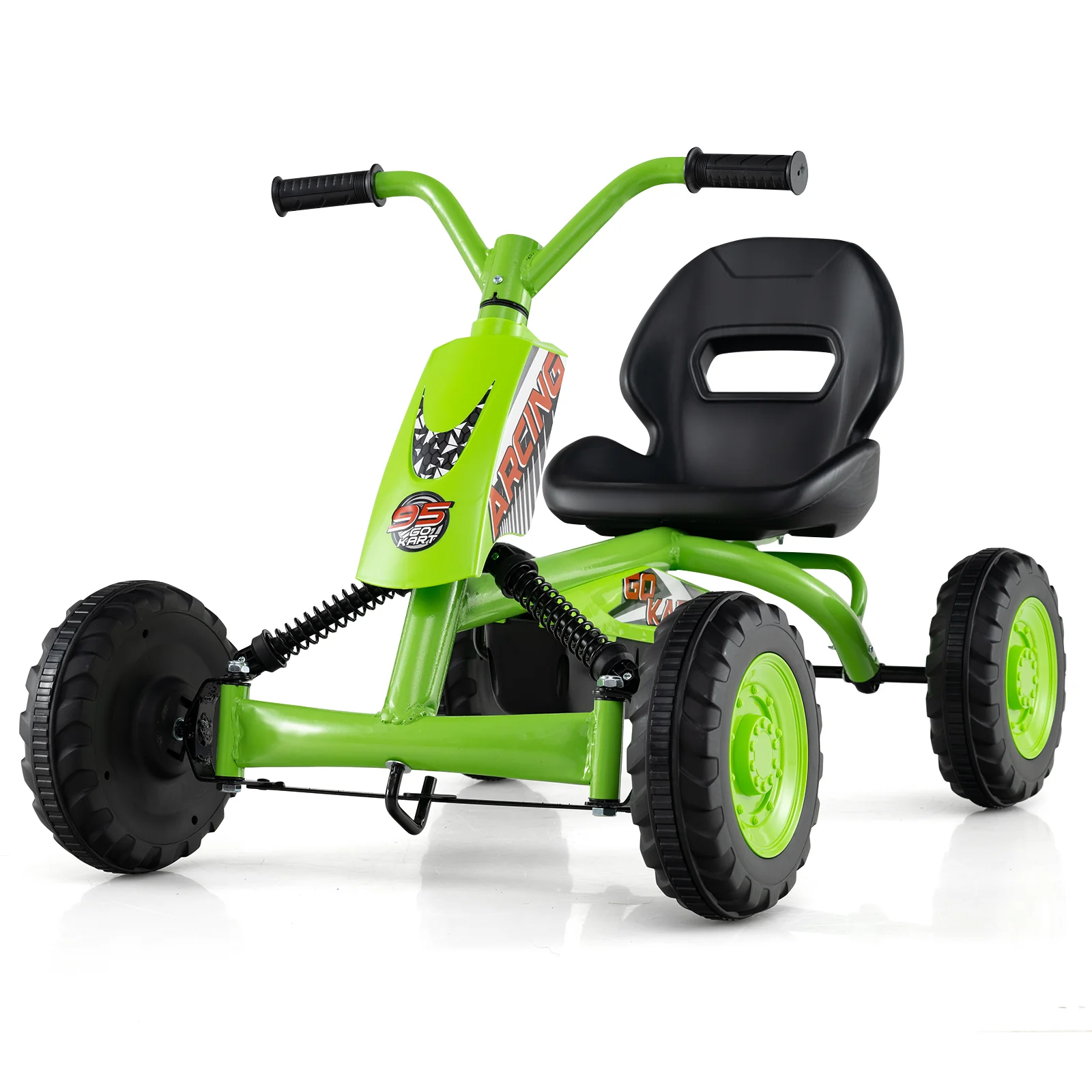 Go Kart for Kids 4 Wheel with Steering Handlebars and Adjustable Seat - Image 28