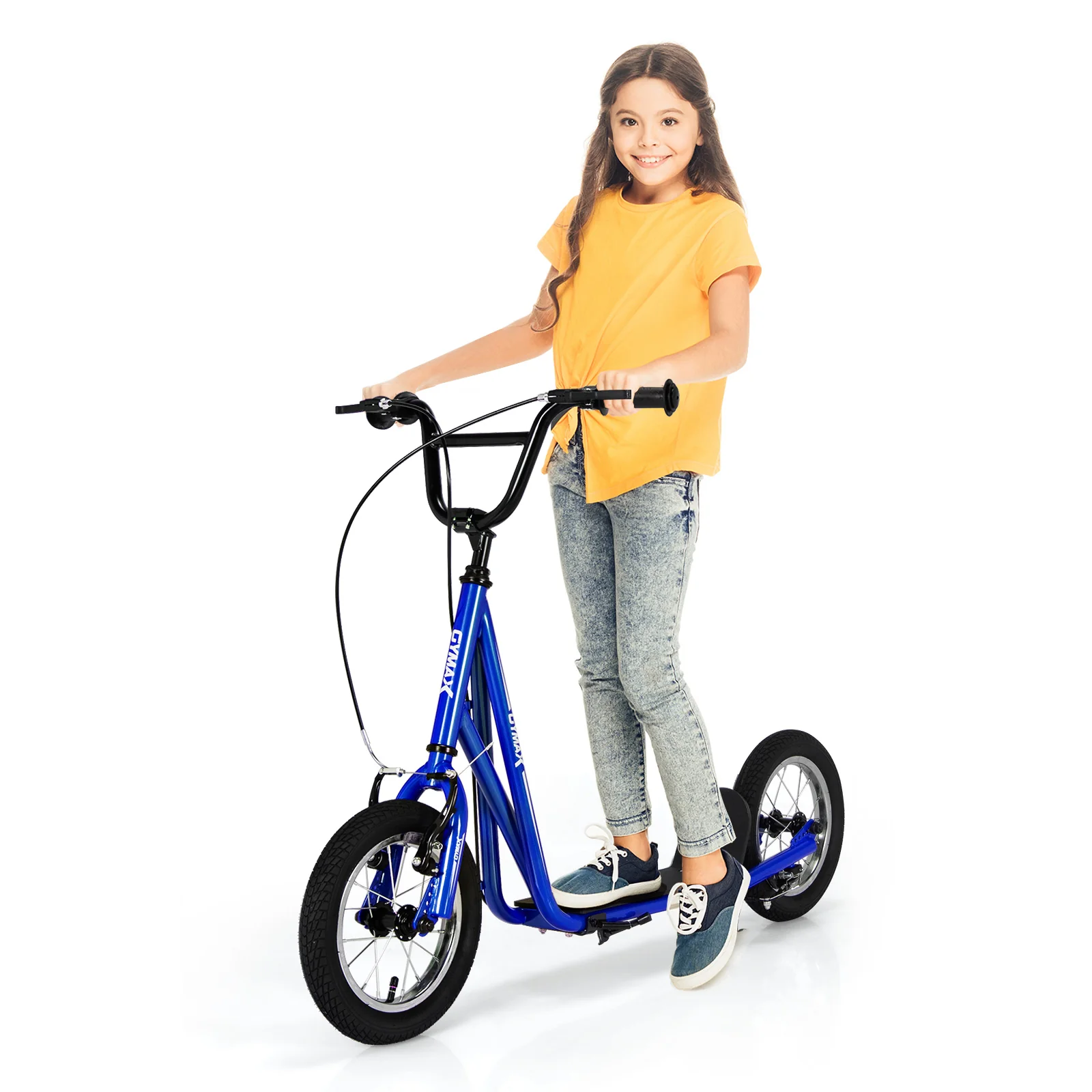 Height Adjustable Kid Kick Scooter with 12 Inch Air Filled Wheel - Image 20