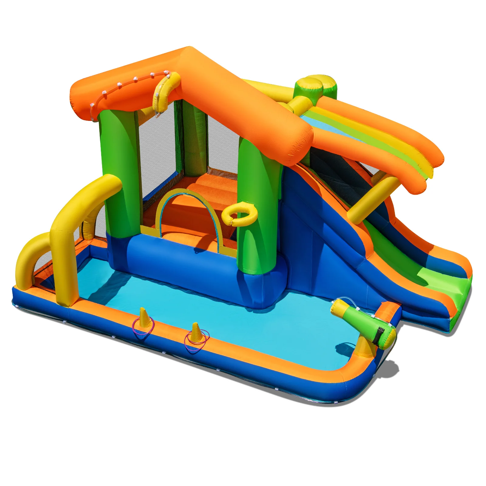 Inflatable Bounce House Water Park with Slide and 480W Blower - Image 3