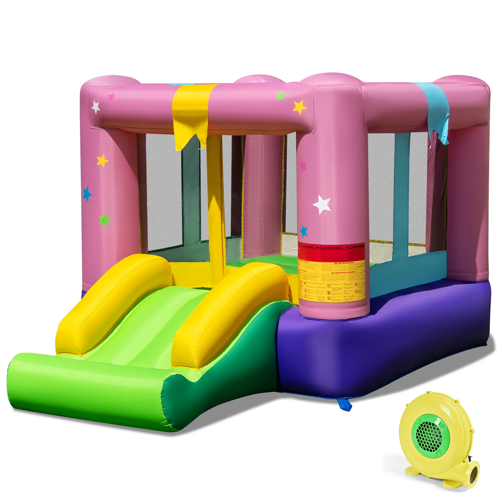 Inflatable Bounce House with 480W Blower and Carrying Bag for Party - Image 2