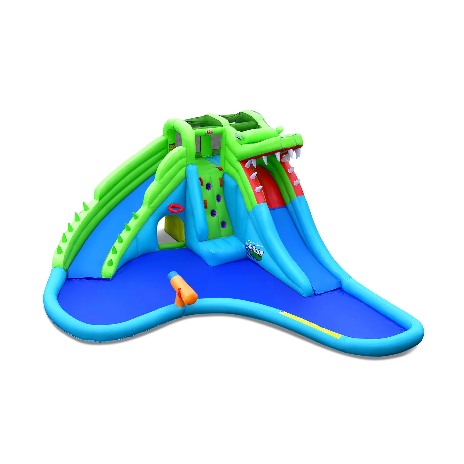 Inflatable Crocodile Style Water Slide Upgraded Kids Bounce Castle with 680W Blower - Image 3