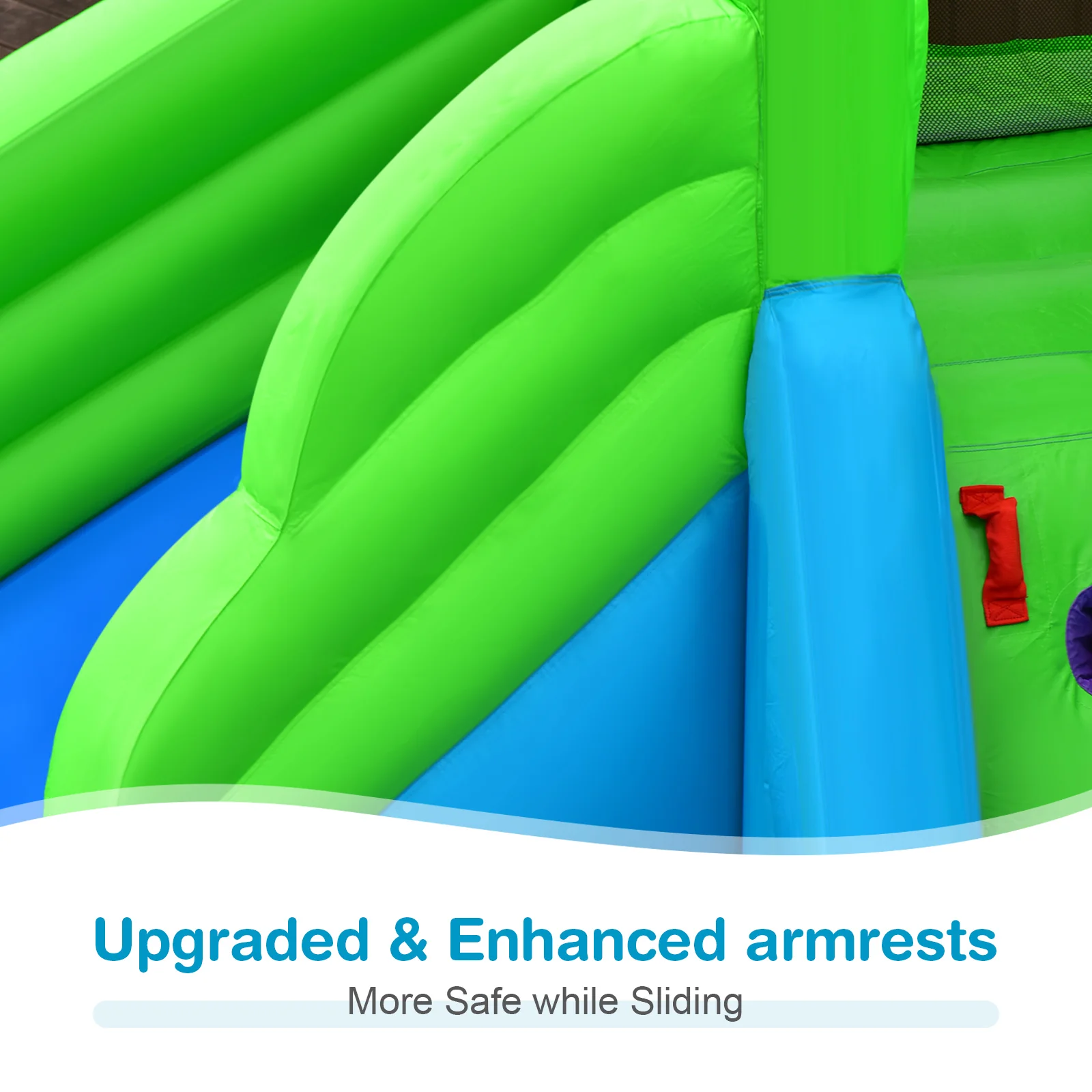 Inflatable Crocodile Style Water Slide Upgraded Kids Bounce Castle with 680W Blower - Image 8