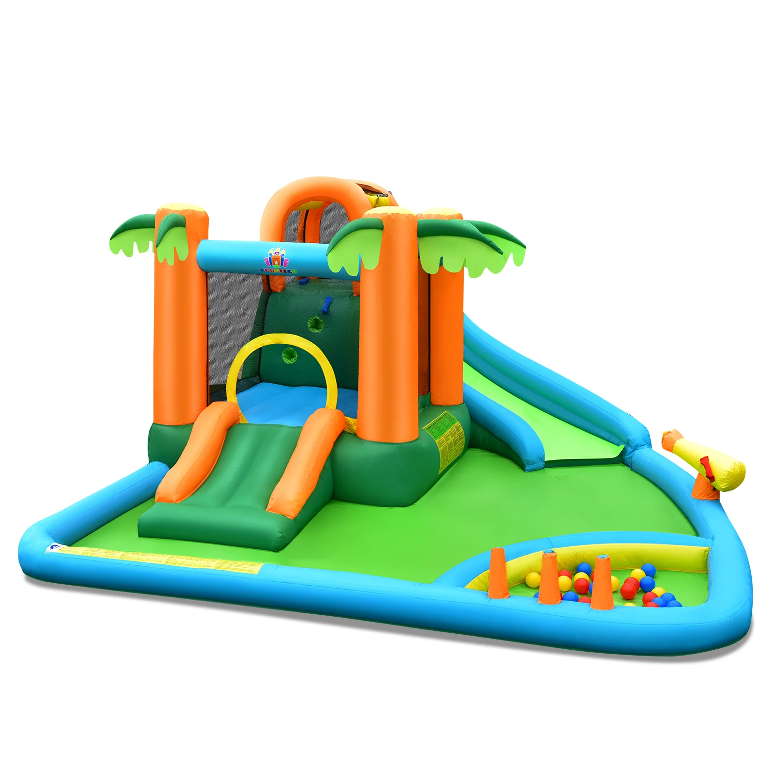 Inflatable Water Slide Park with Upgraded Handrail without Blower - Image 6