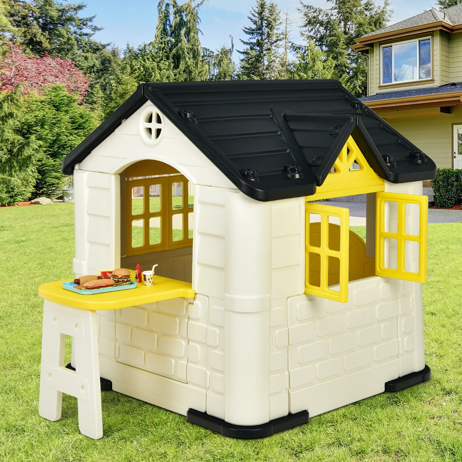 Kidâs Playhouse Pretend Toy House For Boys and Girls 7 Pieces Toy Set - Image 18