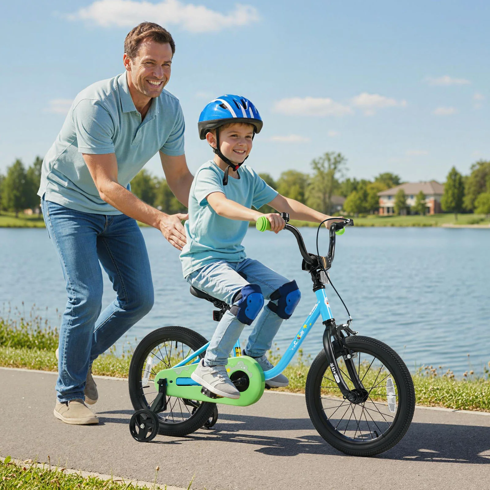 Kids Bike for 3-7 Years Old Boys and Girls 12/14/16-Inch Children Bicycle Blue - Image 10