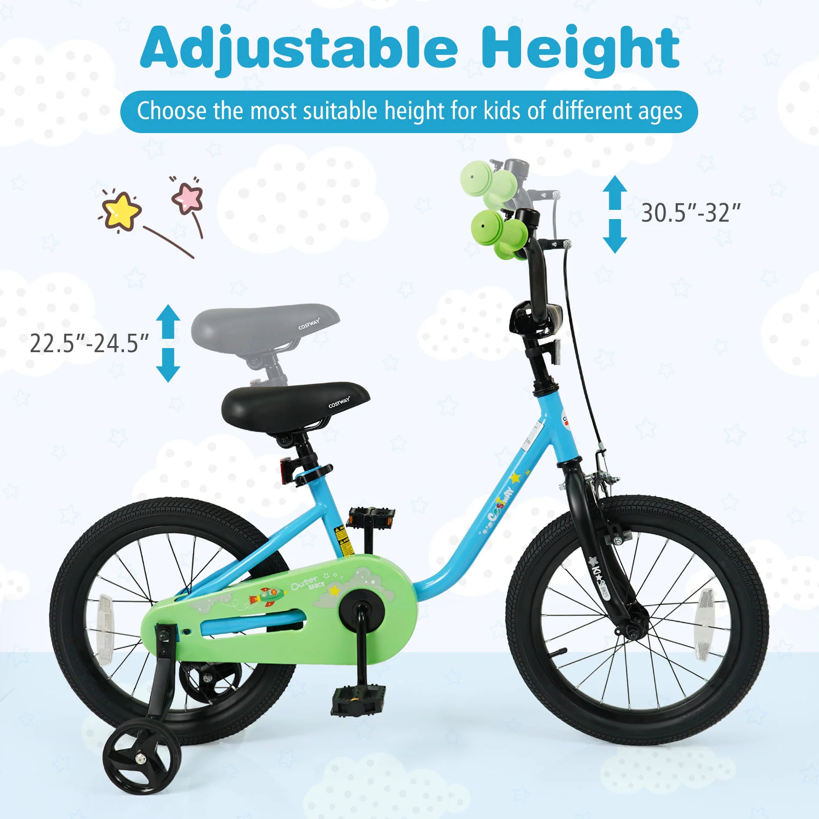 Kids Bike for 3-7 Years Old Boys and Girls 12/14/16-Inch Children Bicycle Blue - Image 14