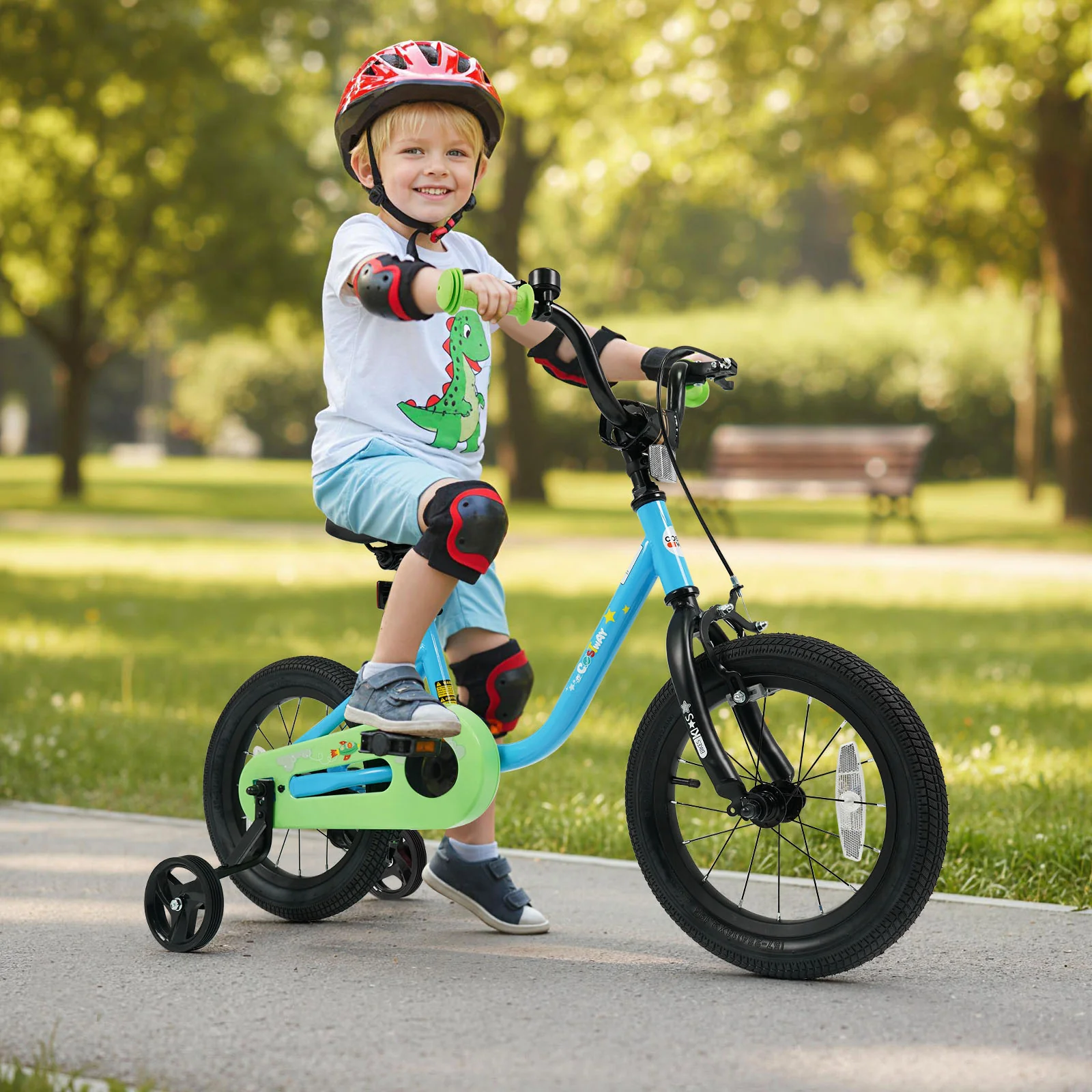 Kids Bike for 3-7 Years Old Boys and Girls 12/14/16-Inch Children Bicycle Blue - Image 2