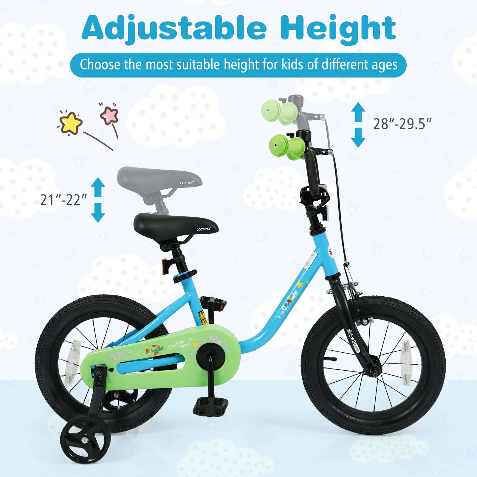 Kids Bike for 3-7 Years Old Boys and Girls 12/14/16-Inch Children Bicycle Blue - Image 6
