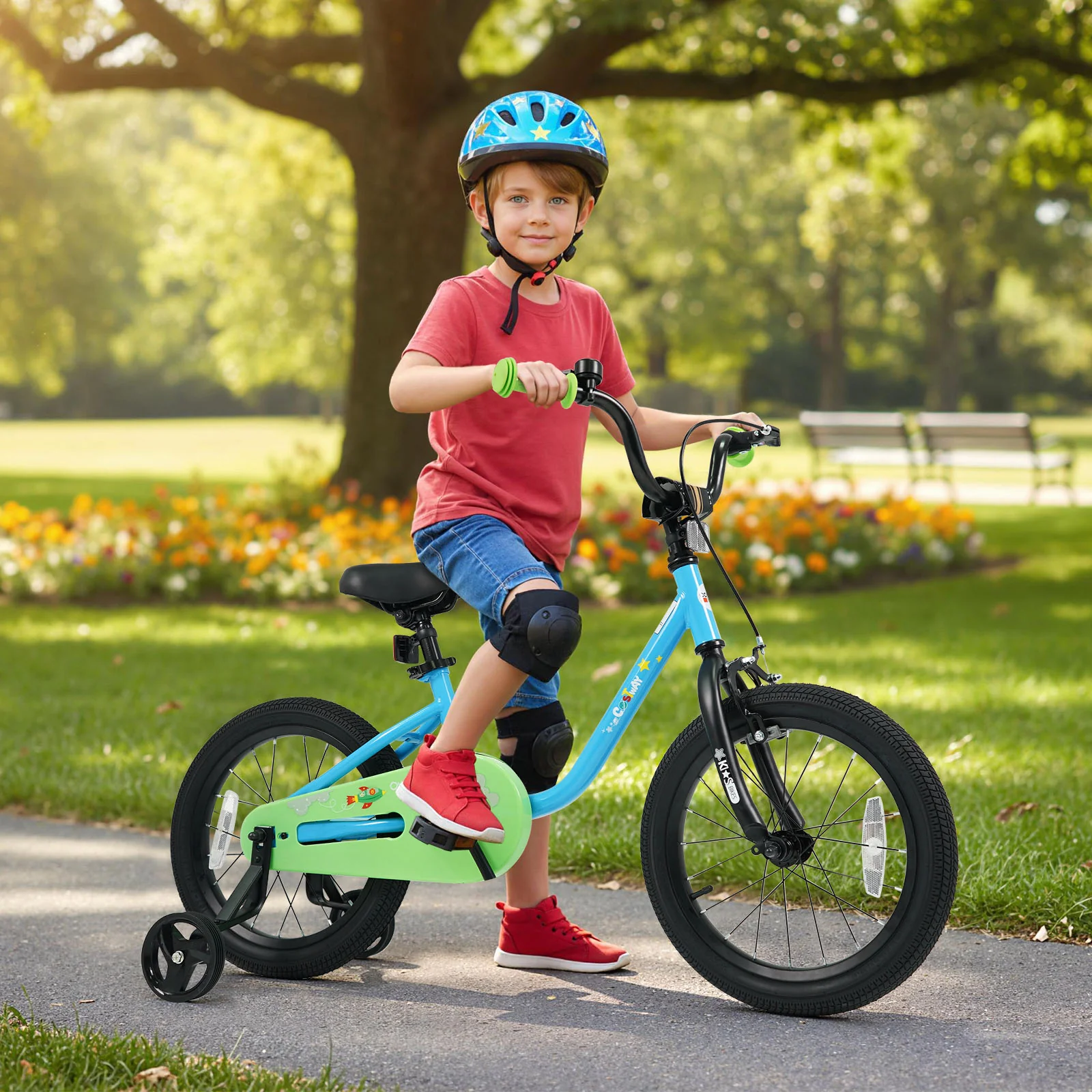 Kids Bike for 3-7 Years Old Boys and Girls 12/14/16-Inch Children Bicycle Blue - Image 9