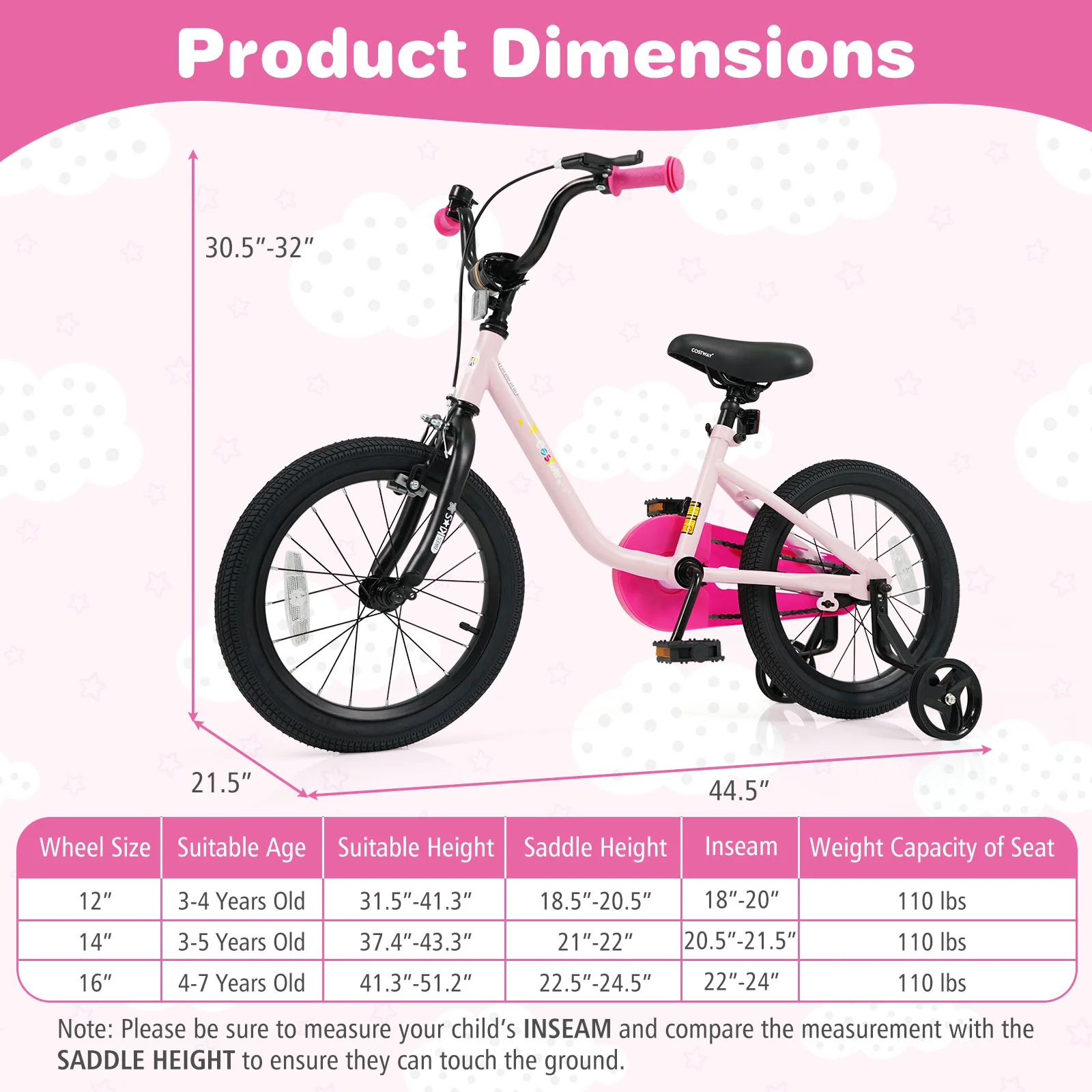 Kids Bike for 3-7 Years Old Boys and Girls 12/14/16-Inch Children Bicycle - Image 12