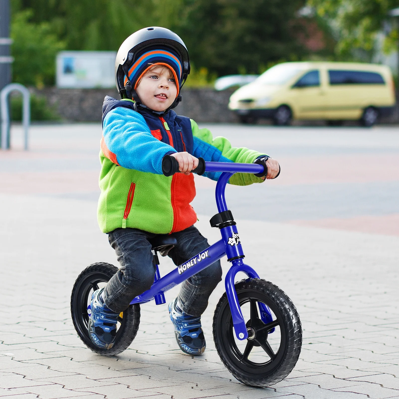 Kids No Pedal Balance Bike with Adjustable Handlebar and Seat - Image 9