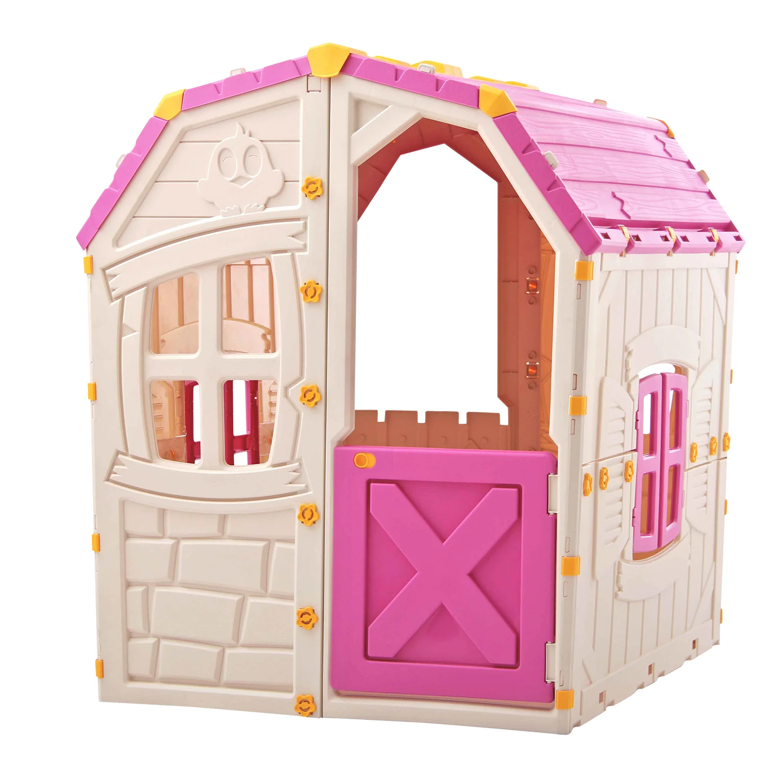 Kids Outdoor Playhouse with Openable Windows and Door for Indoor Room - Image 3