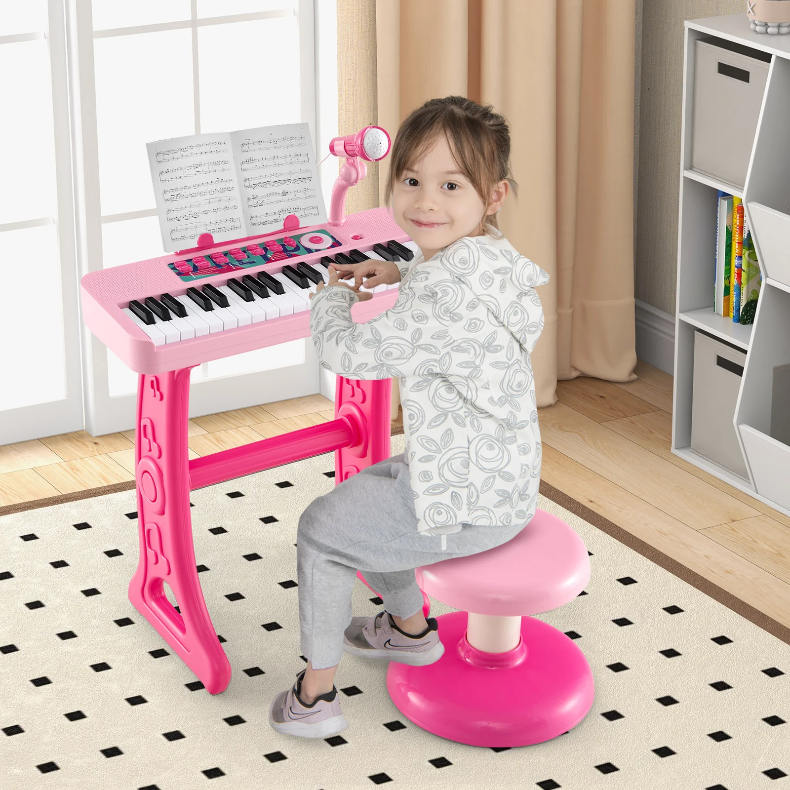 Kids Piano Keyboard 37-Key Kids Toy Keyboard Piano with Microphone for 3+ Kids - Image 17