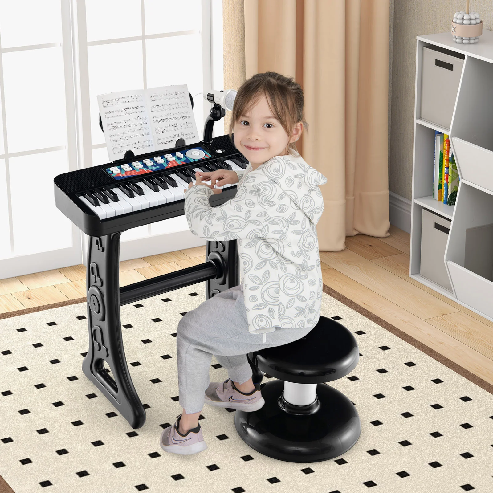 Kids Piano Keyboard 37-Key Kids Toy Keyboard Piano with Microphone for 3+ Kids - Image 9