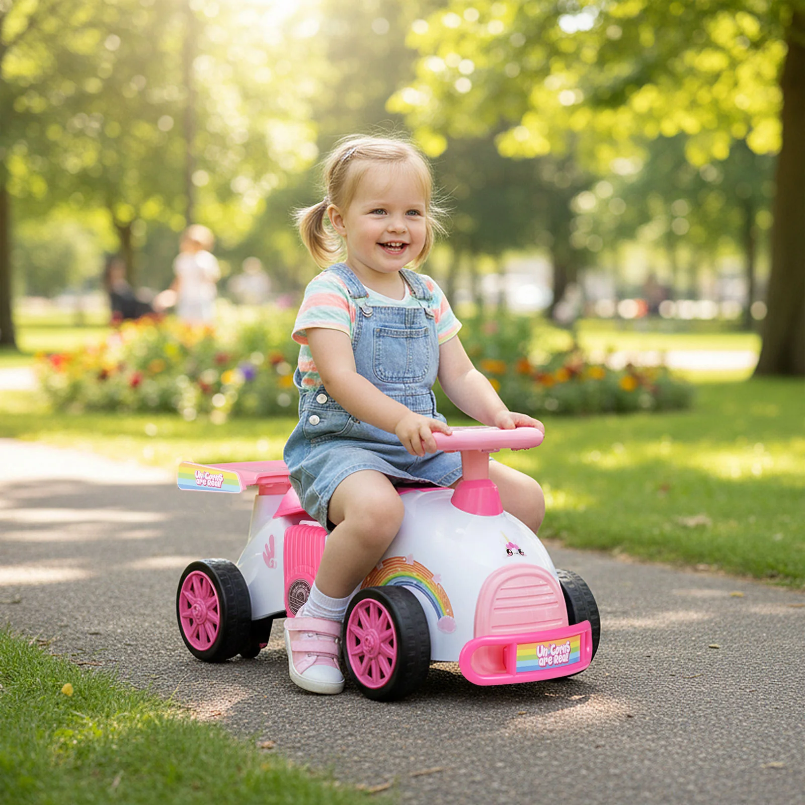 Kids Ride On Car Sliding Toy with Music and Under-Seat Storage - Image 10