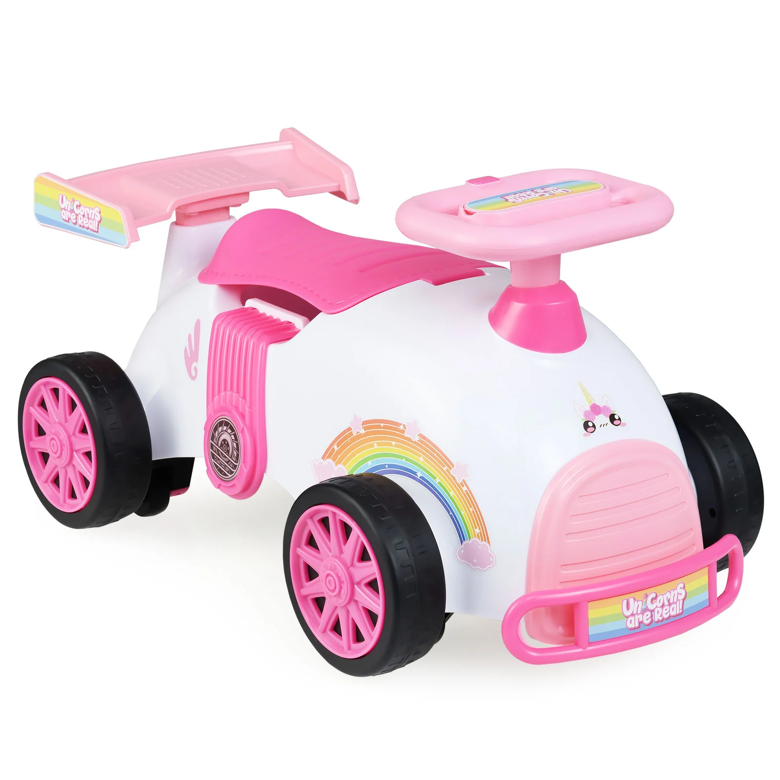 Kids Ride On Car Sliding Toy with Music and Under-Seat Storage - Image 11