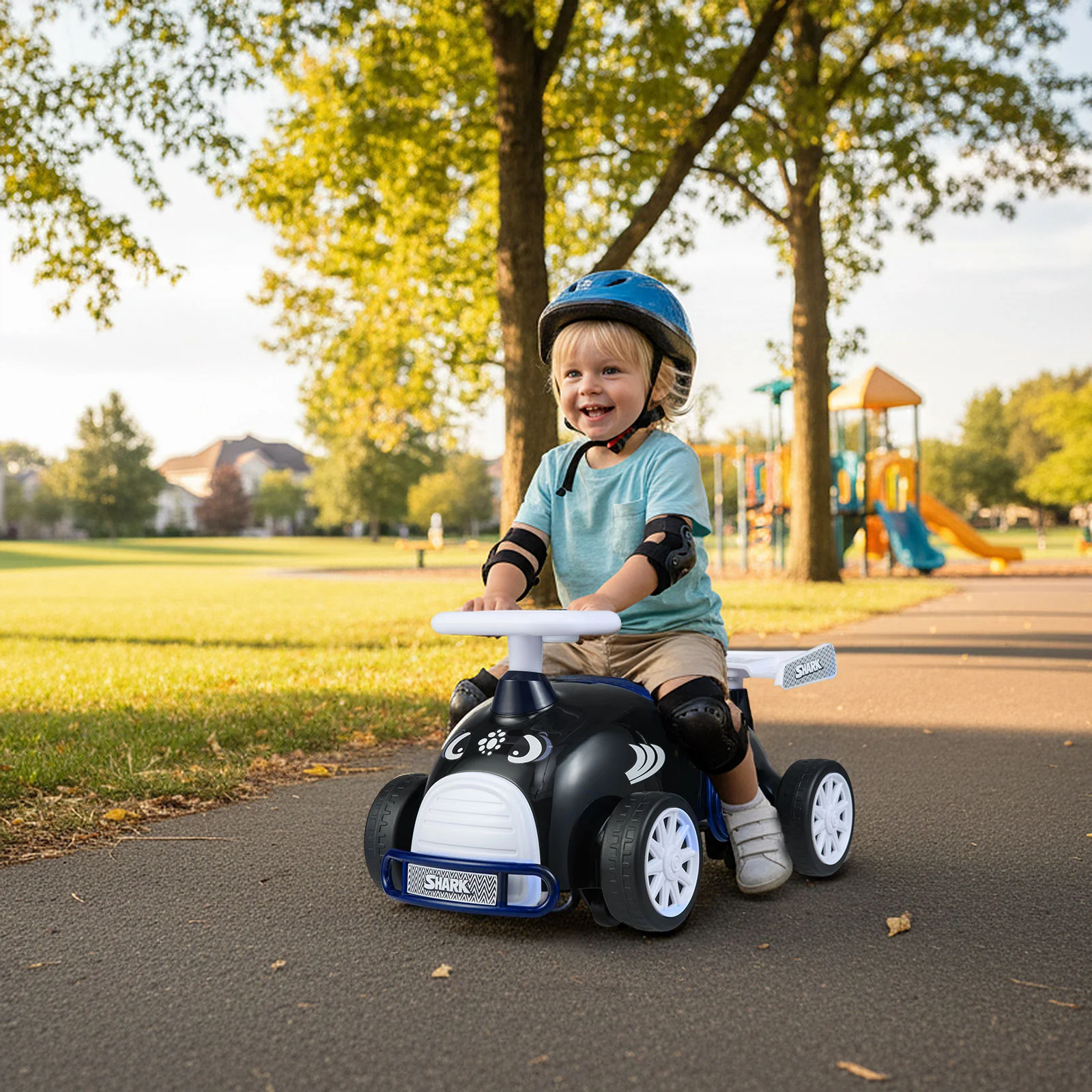 Kids Ride On Car Sliding Toy with Music and Under-Seat Storage - Image 17