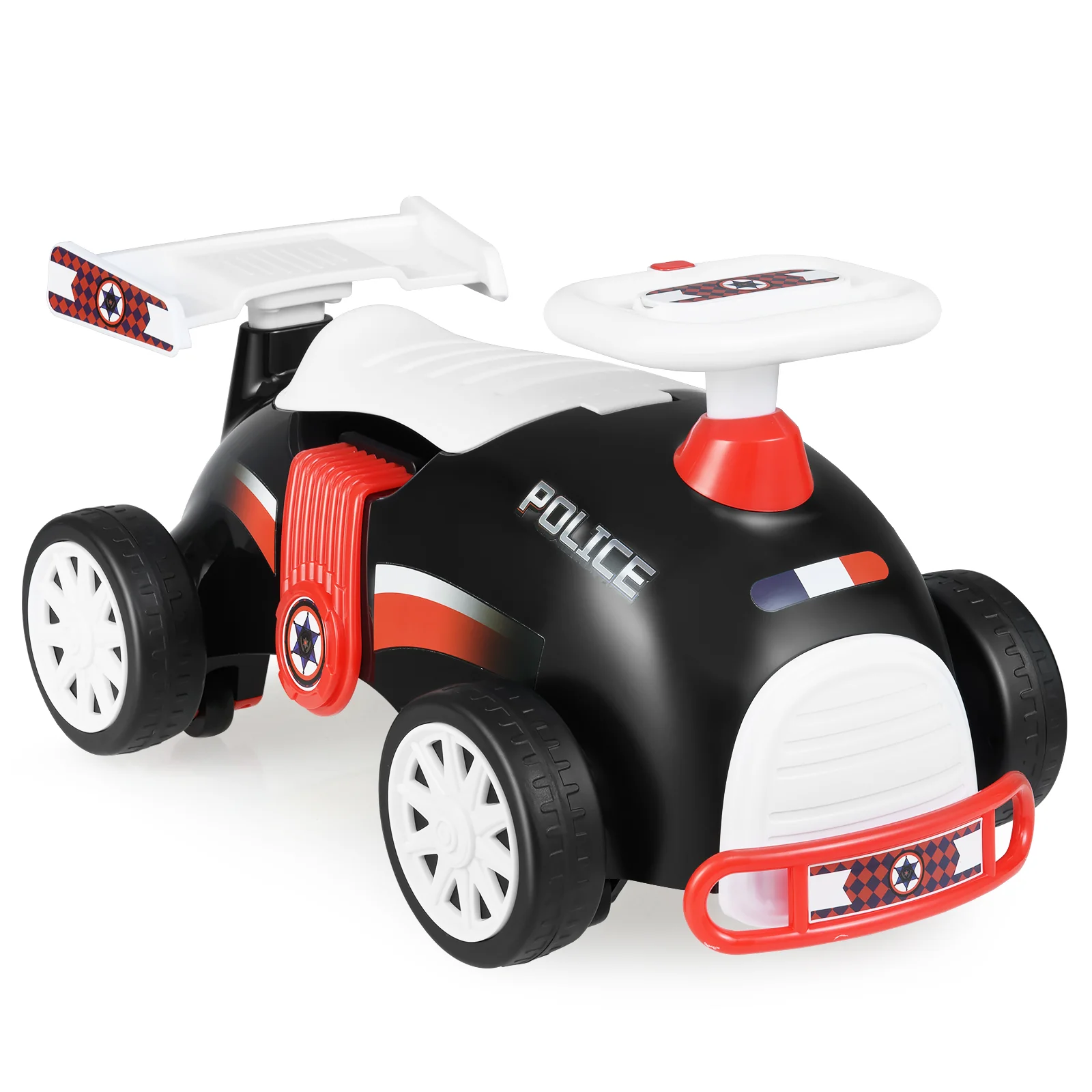 Kids Ride On Car Sliding Toy with Music and Under-Seat Storage - Image 3