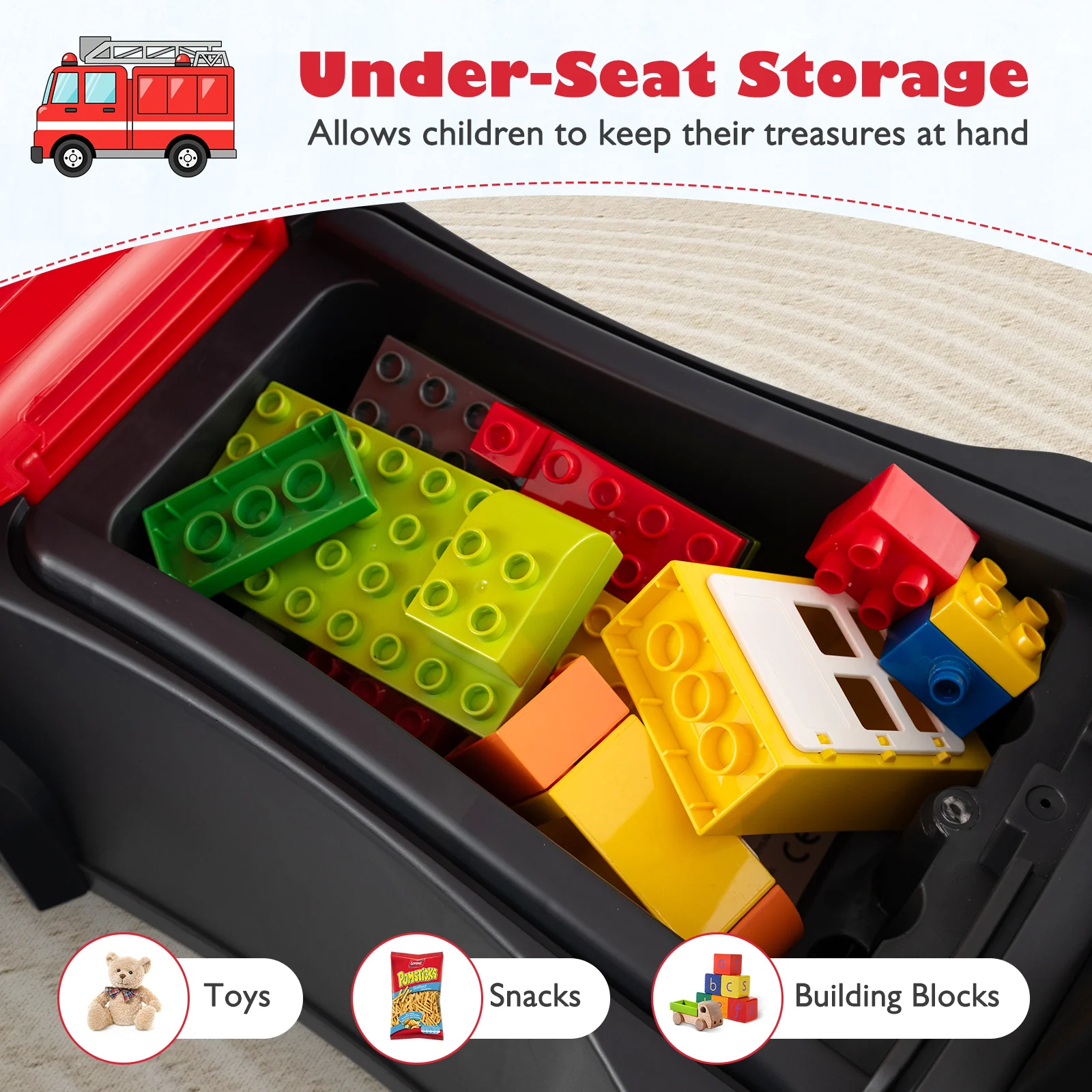 Kids Ride On Push Car Licensed SCANIA Truck Toy with Steering Wheel and Music - Image 7