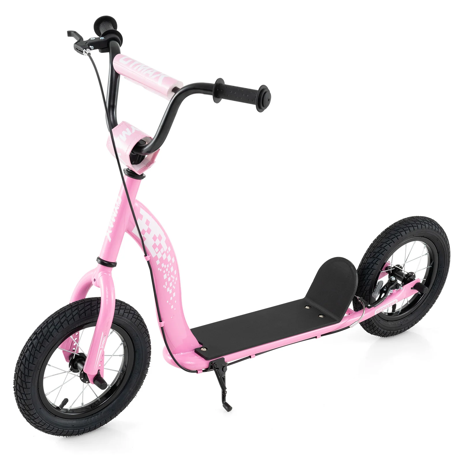 Kids Scooter Youth Kick Scooter with Adjustable Height Handlebar 12-Inch Inflatable Wheels - Image 11