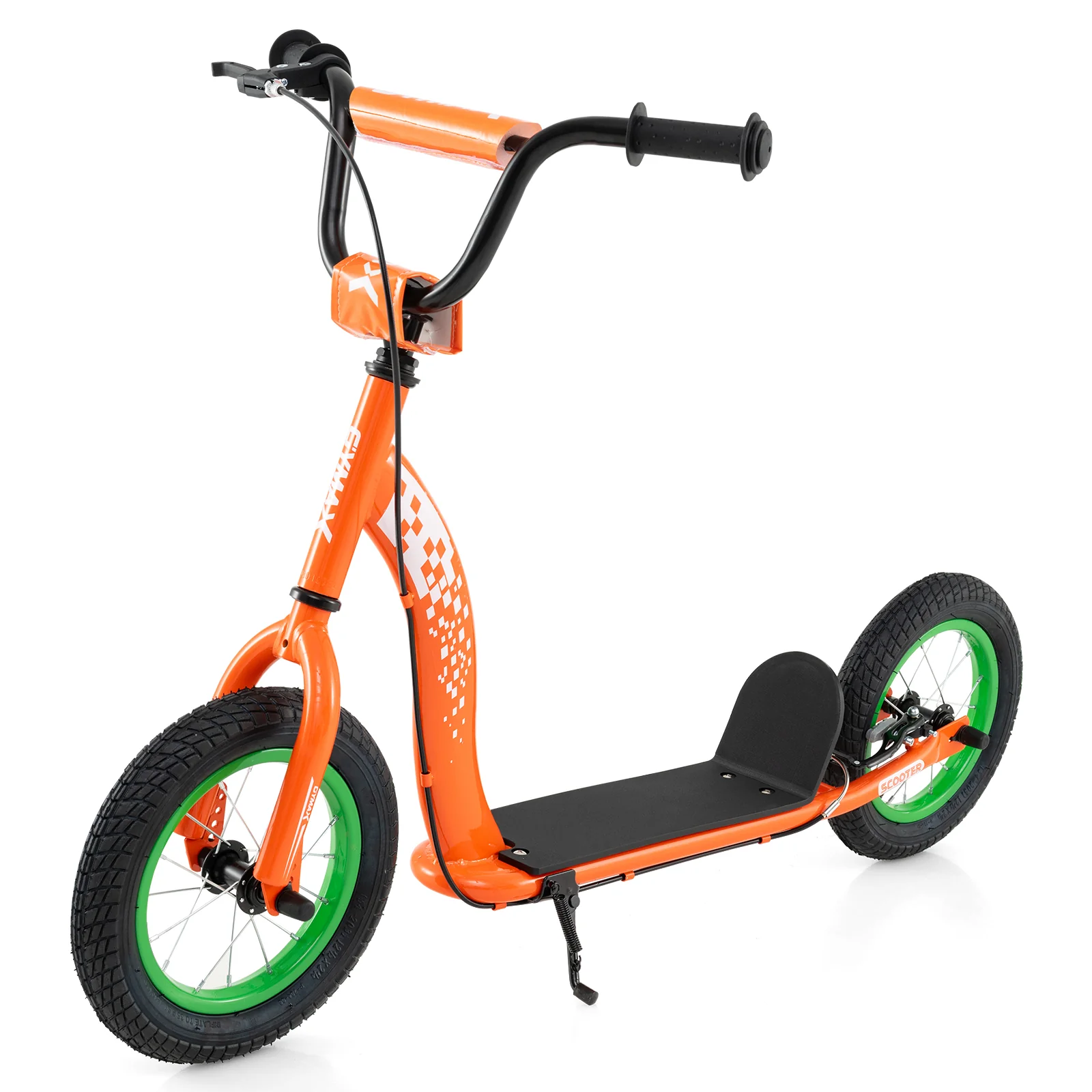 Kids Scooter Youth Kick Scooter with Adjustable Height Handlebar 12-Inch Inflatable Wheels - Image 19