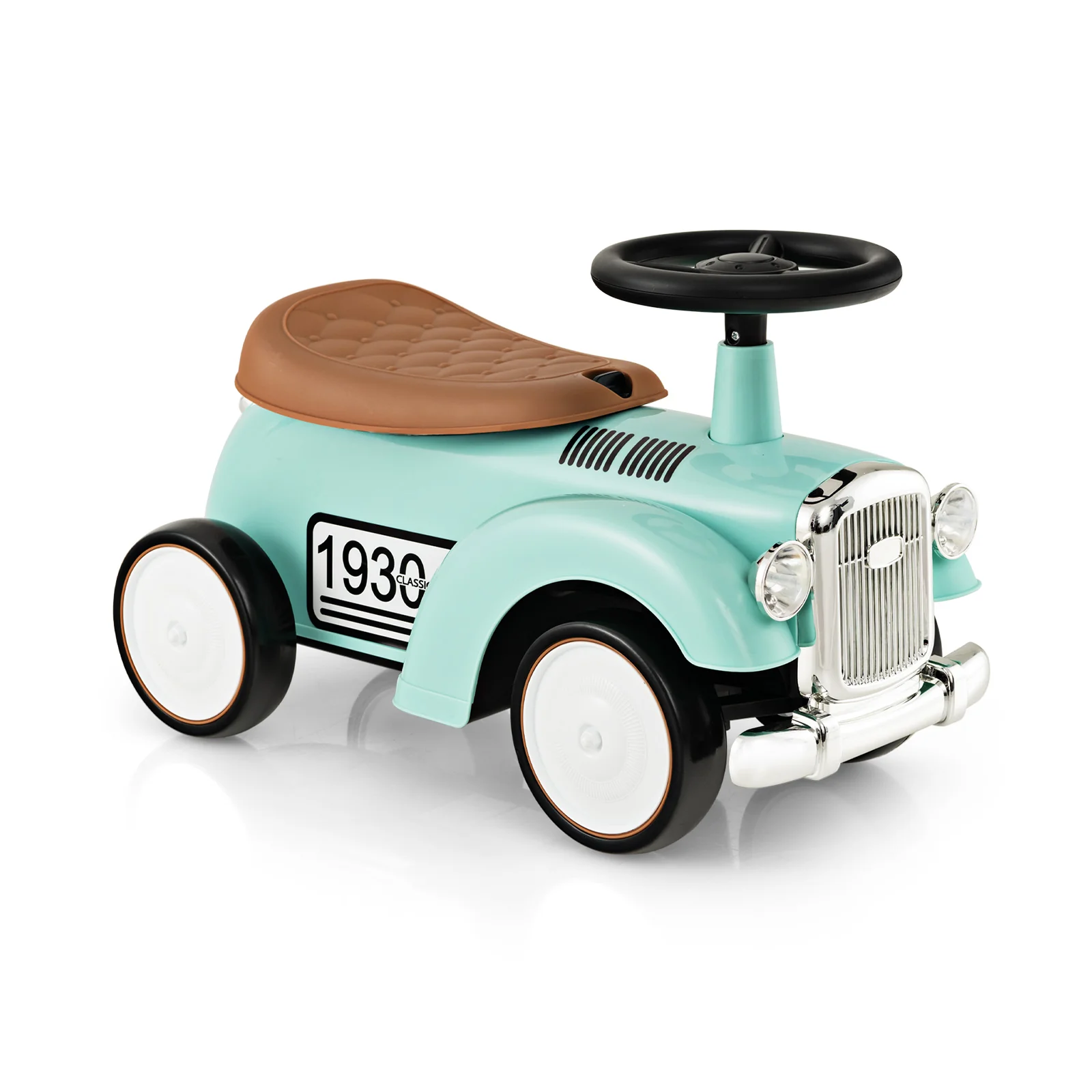 Kids Sit to Stand Vehicle with Working Steering Wheel and Under Seat Storage - Image 11